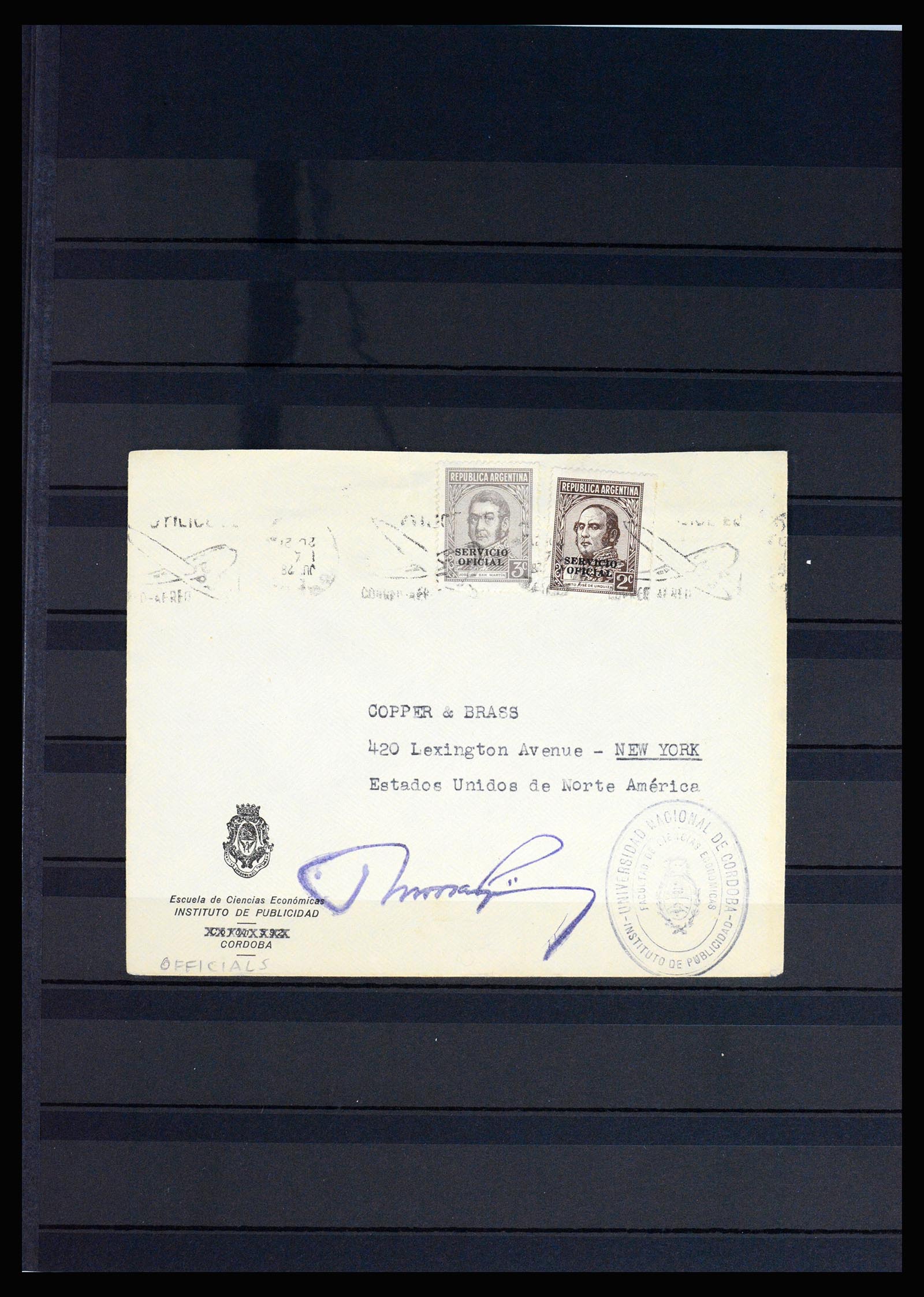 37156 024 - Postzegelverzameling 37156 Argentinië dienstzegels 1884-1968.