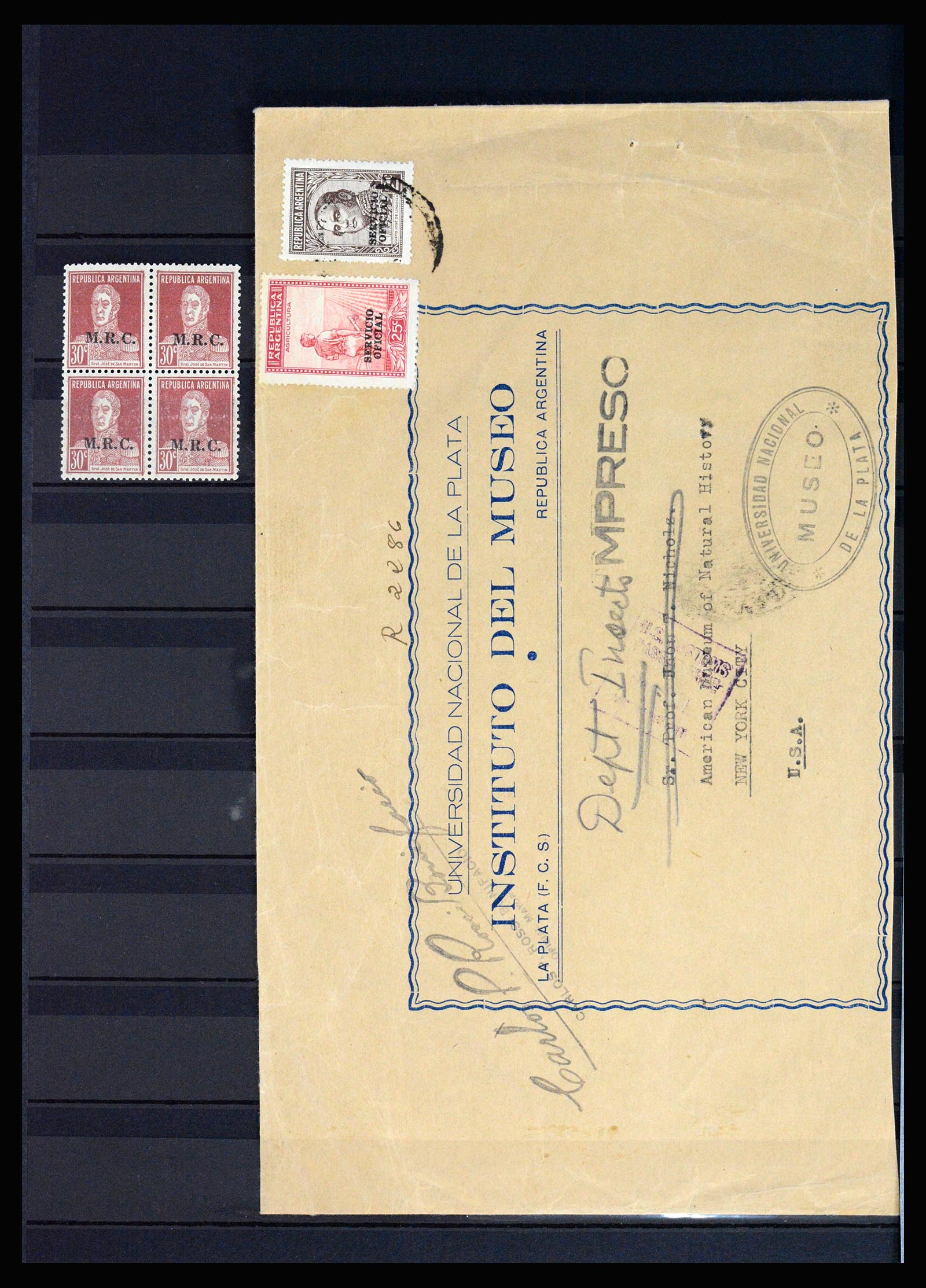 37156 029 - Postzegelverzameling 37156 Argentinië dienstzegels 1884-1968.