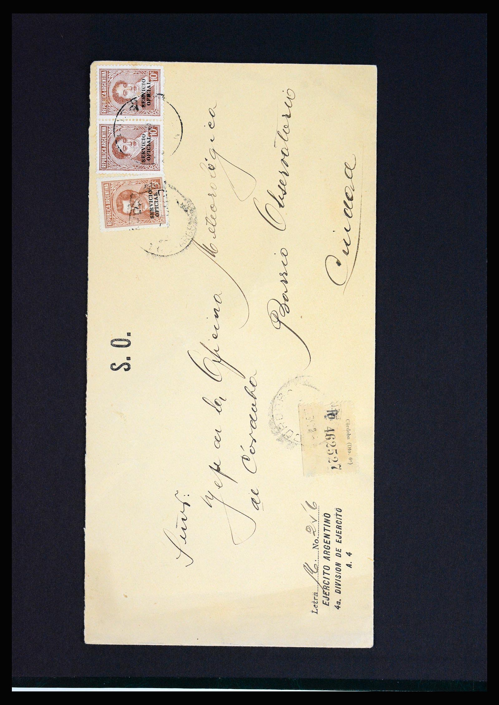 37156 034 - Postzegelverzameling 37156 Argentinië dienstzegels 1884-1968.