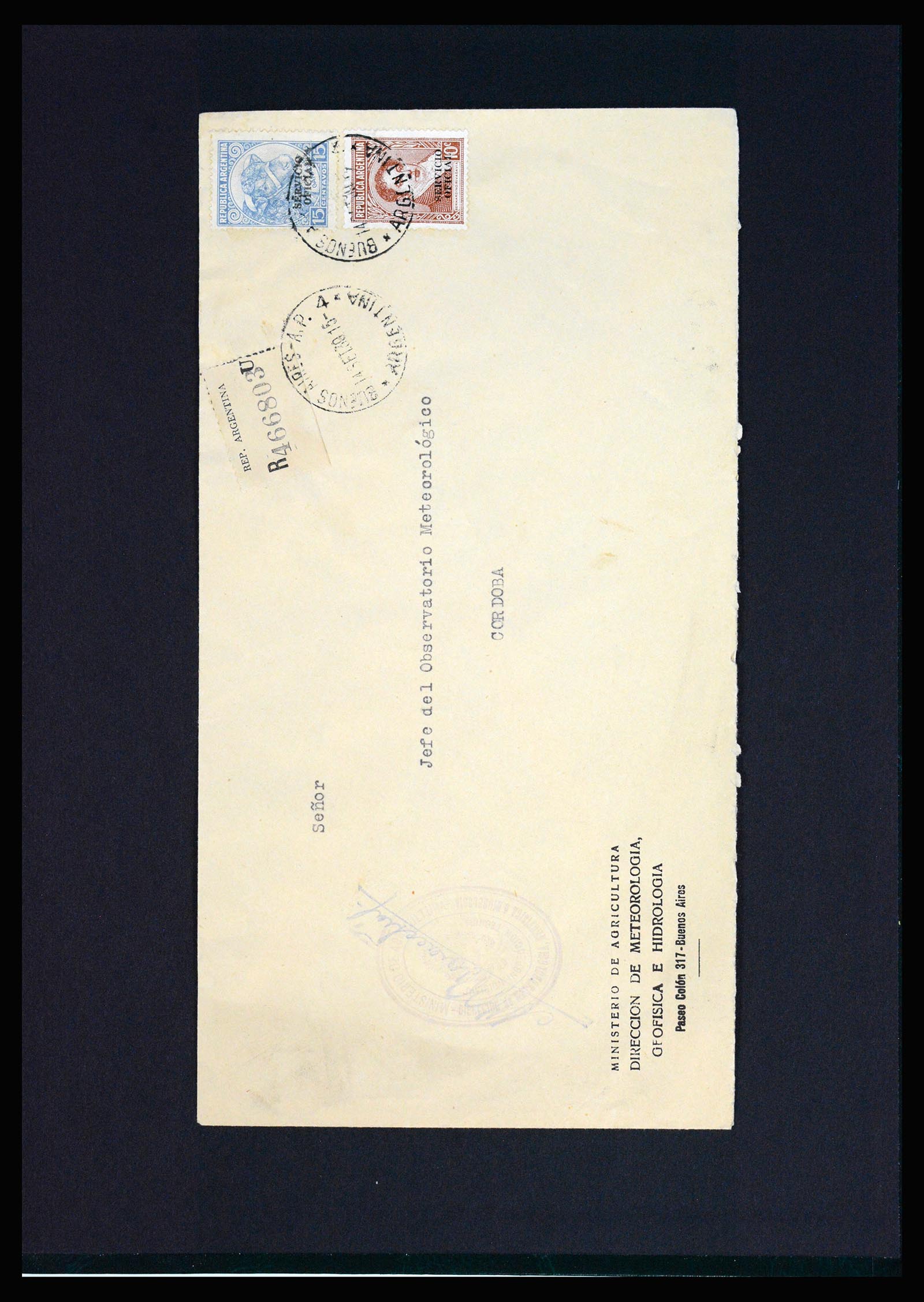 37156 035 - Postzegelverzameling 37156 Argentinië dienstzegels 1884-1968.