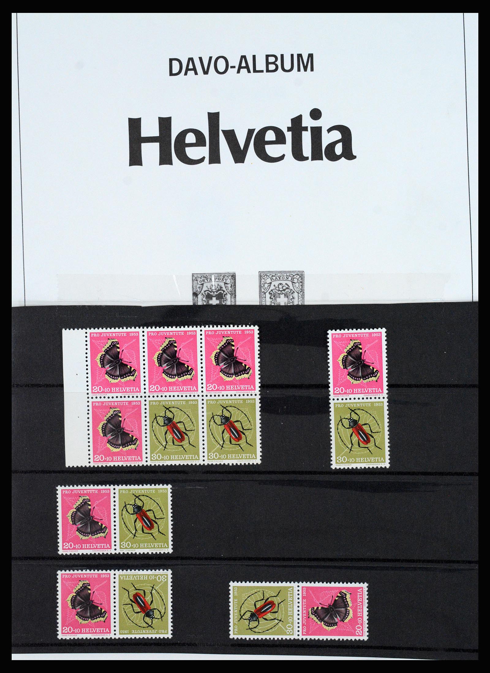 37157 003 - Postzegelverzameling 37157 Zwitserland 1843-1996.