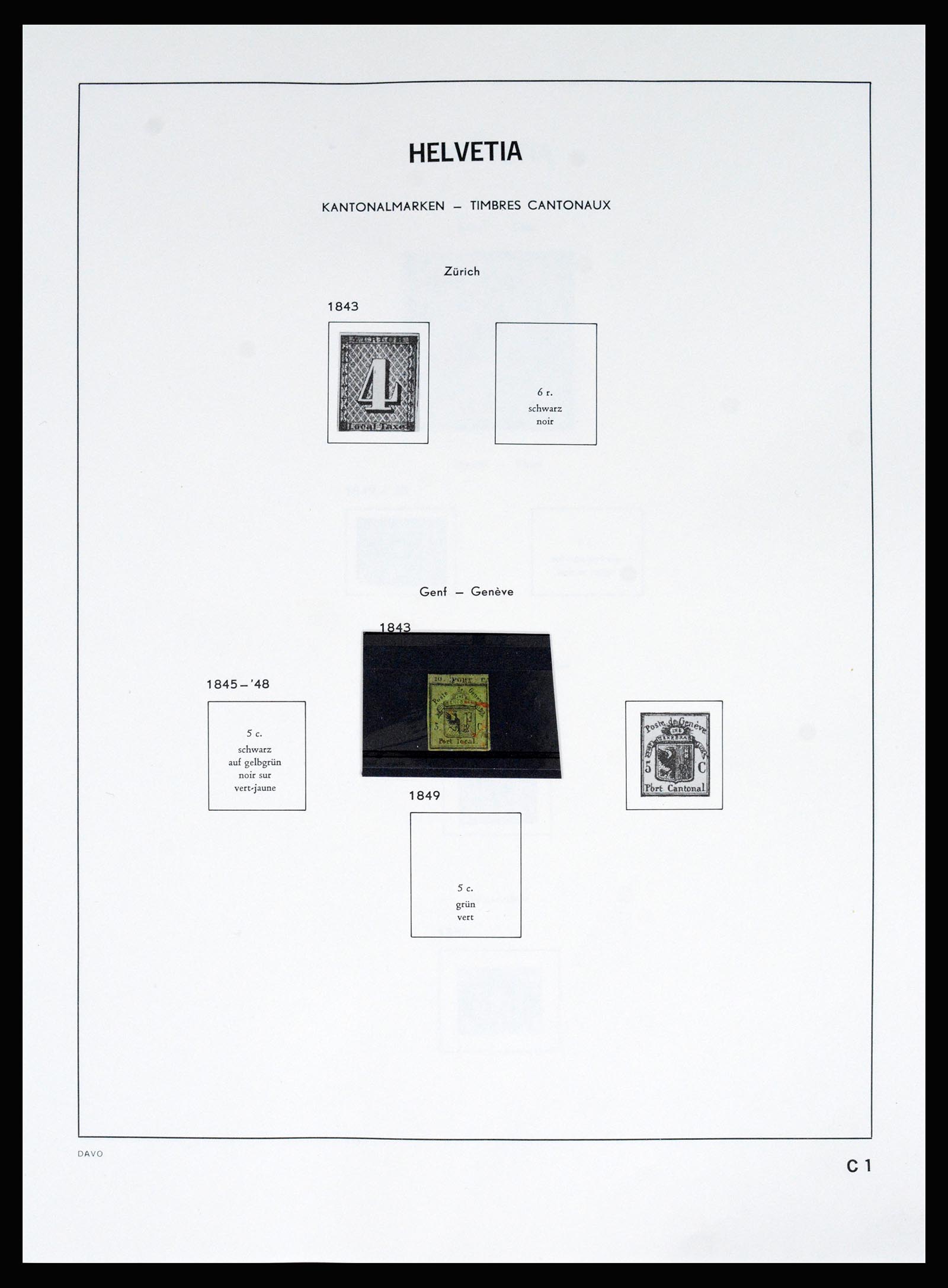 37157 004 - Stamp collection 37157 Switzerland 1843-1996.