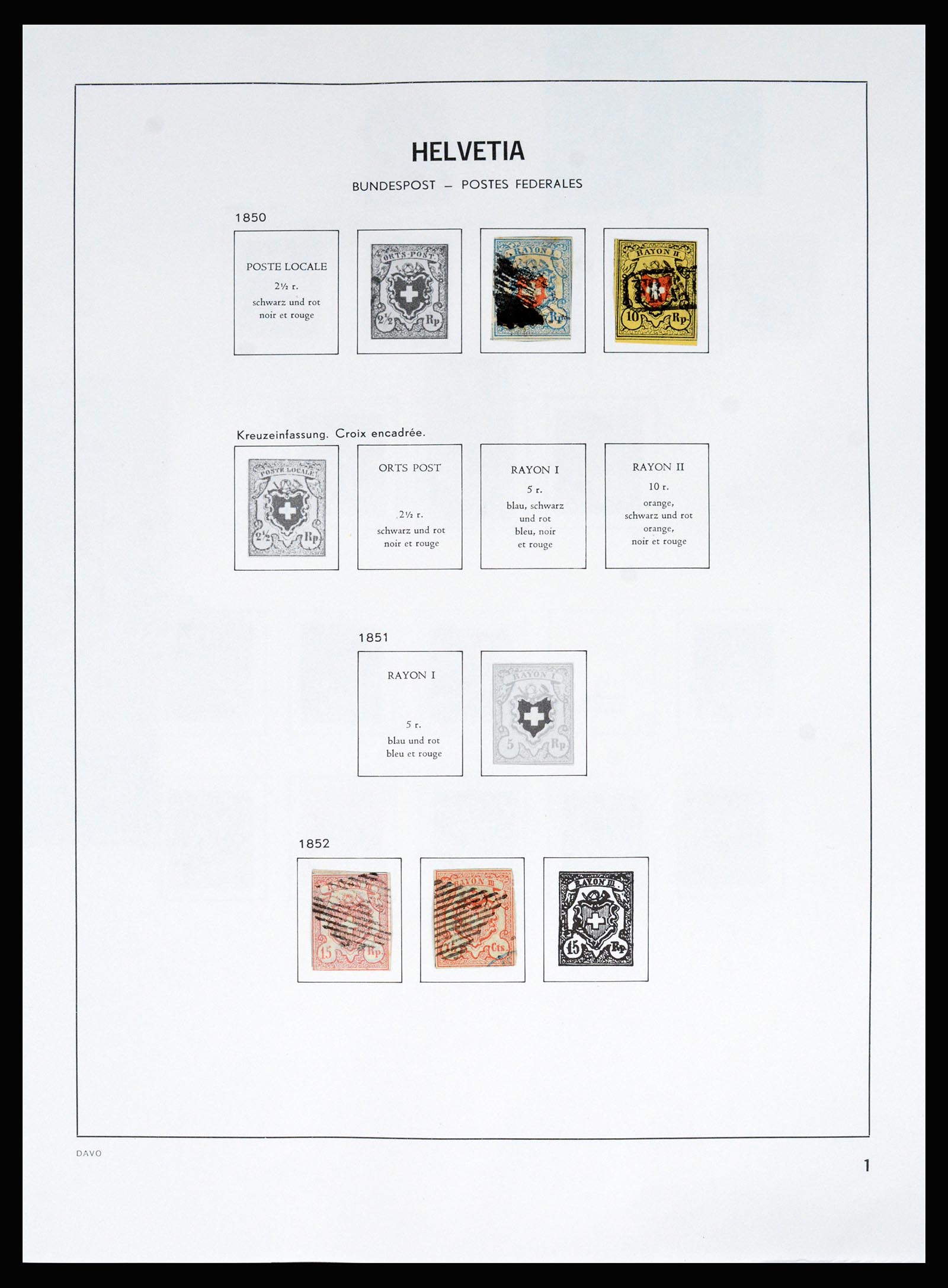 37157 006 - Postzegelverzameling 37157 Zwitserland 1843-1996.