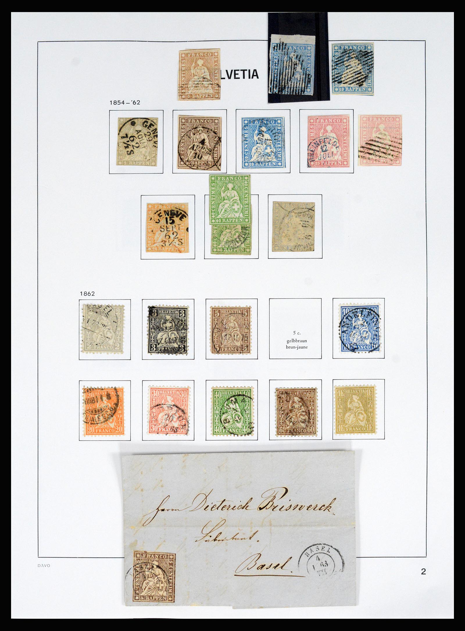 37157 007 - Stamp collection 37157 Switzerland 1843-1996.