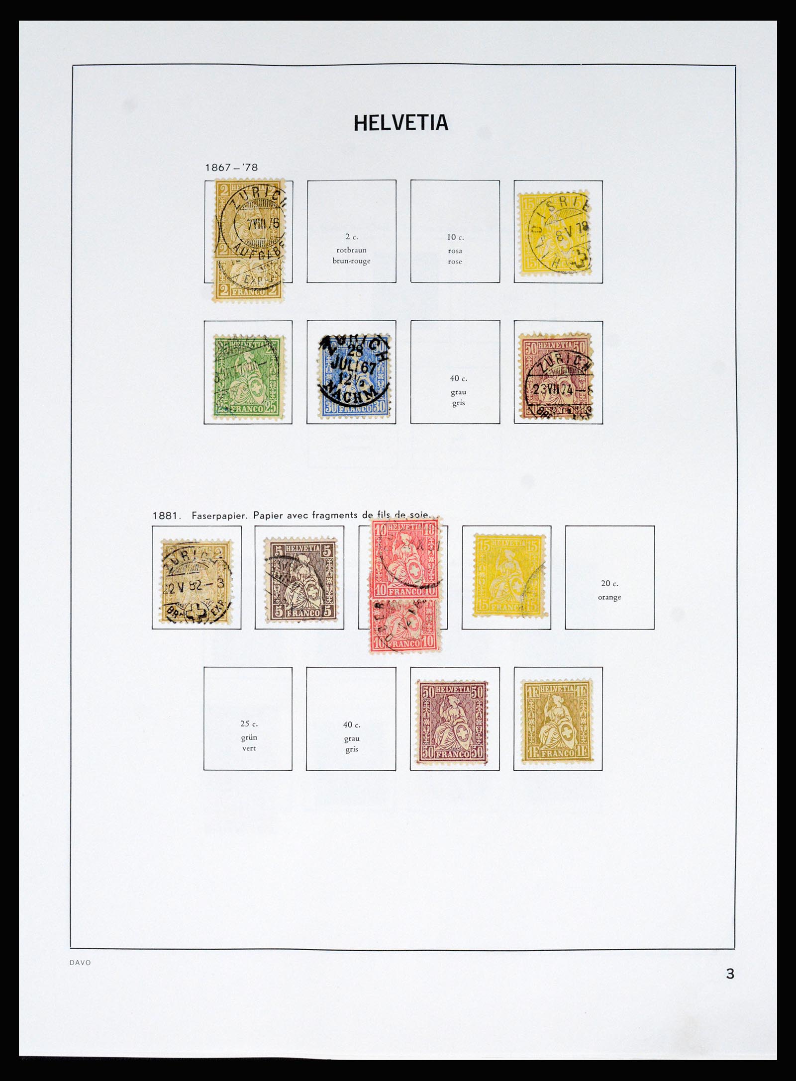 37157 008 - Postzegelverzameling 37157 Zwitserland 1843-1996.