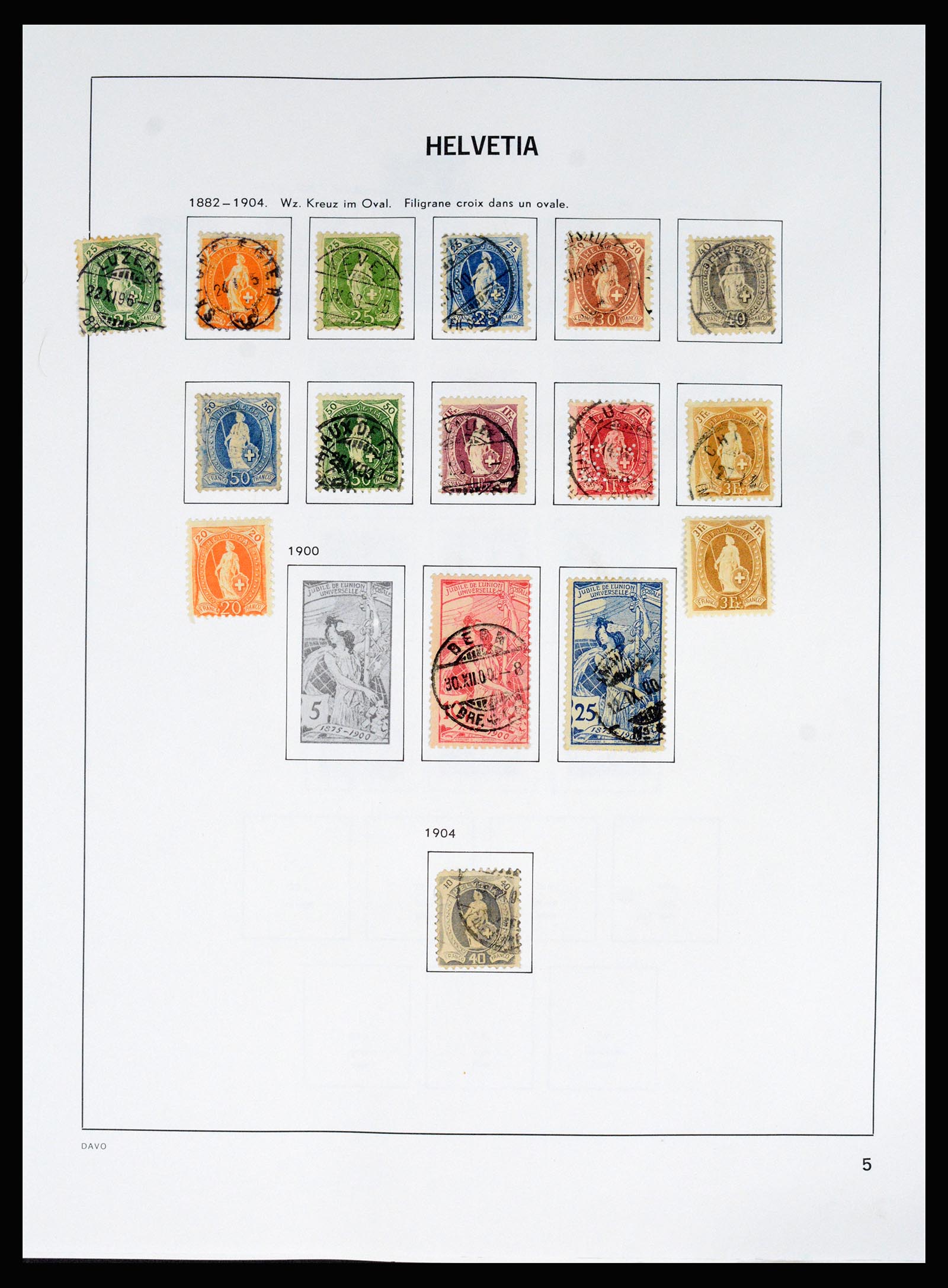 37157 010 - Postzegelverzameling 37157 Zwitserland 1843-1996.