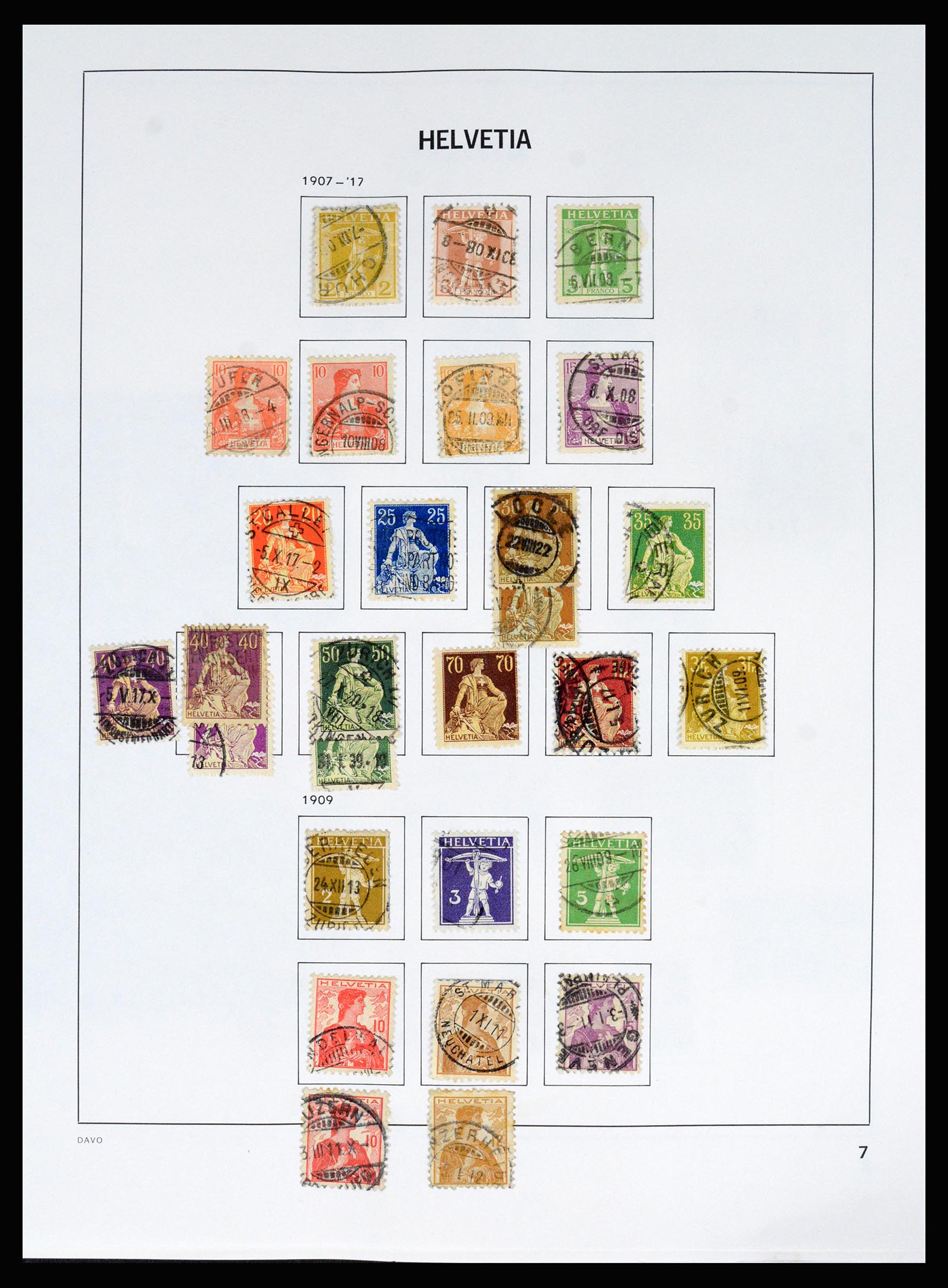 37157 012 - Postzegelverzameling 37157 Zwitserland 1843-1996.