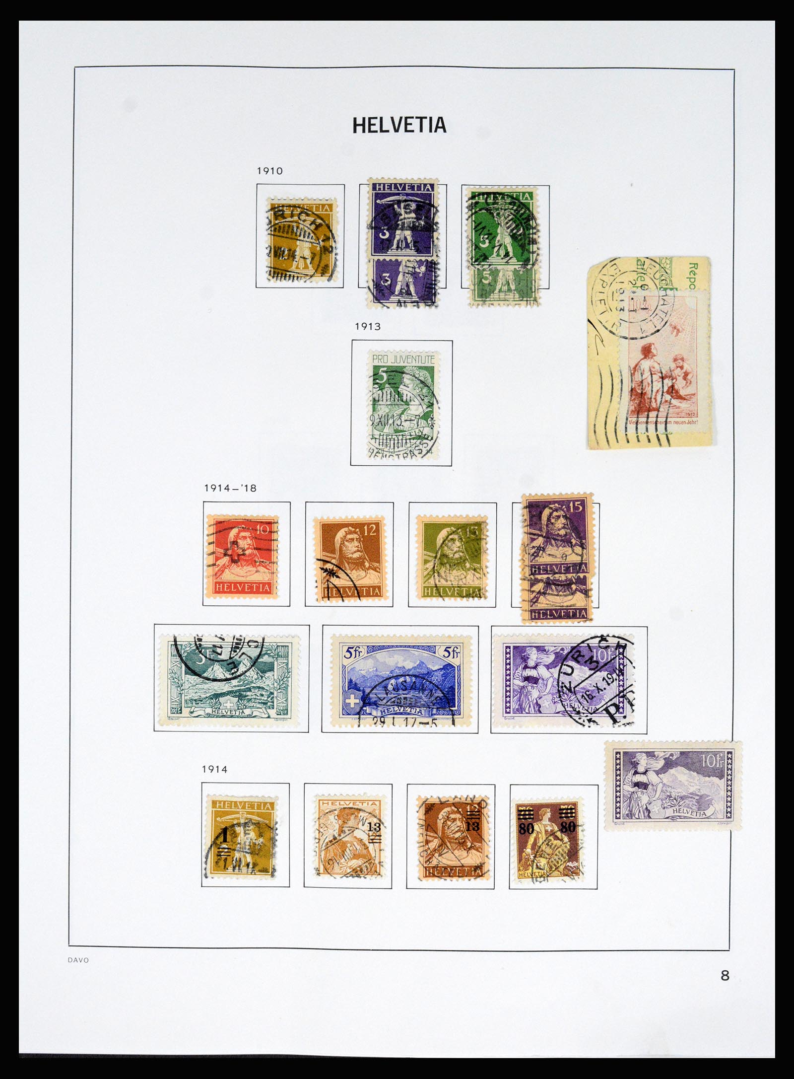 37157 013 - Postzegelverzameling 37157 Zwitserland 1843-1996.