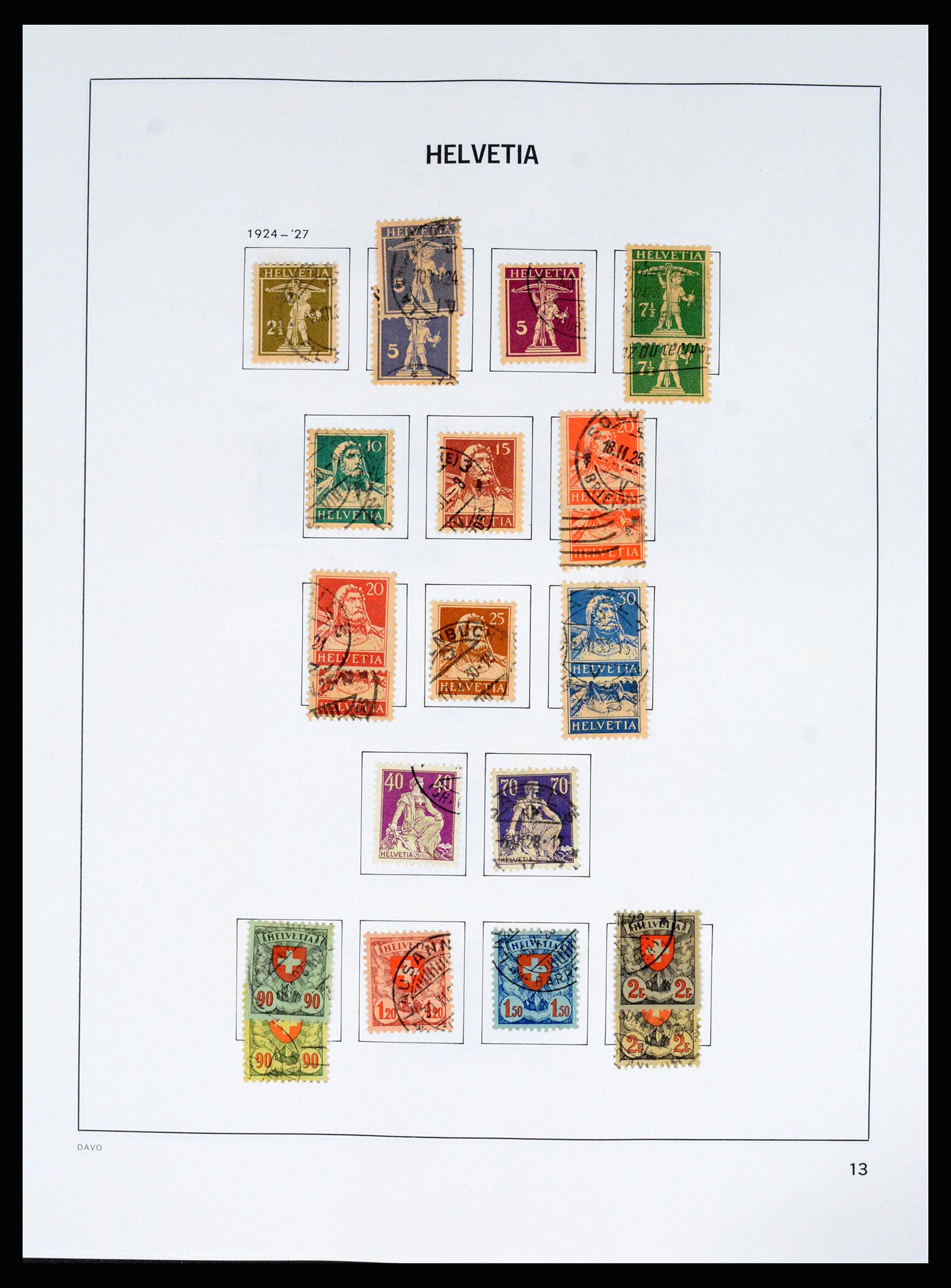 37157 020 - Postzegelverzameling 37157 Zwitserland 1843-1996.