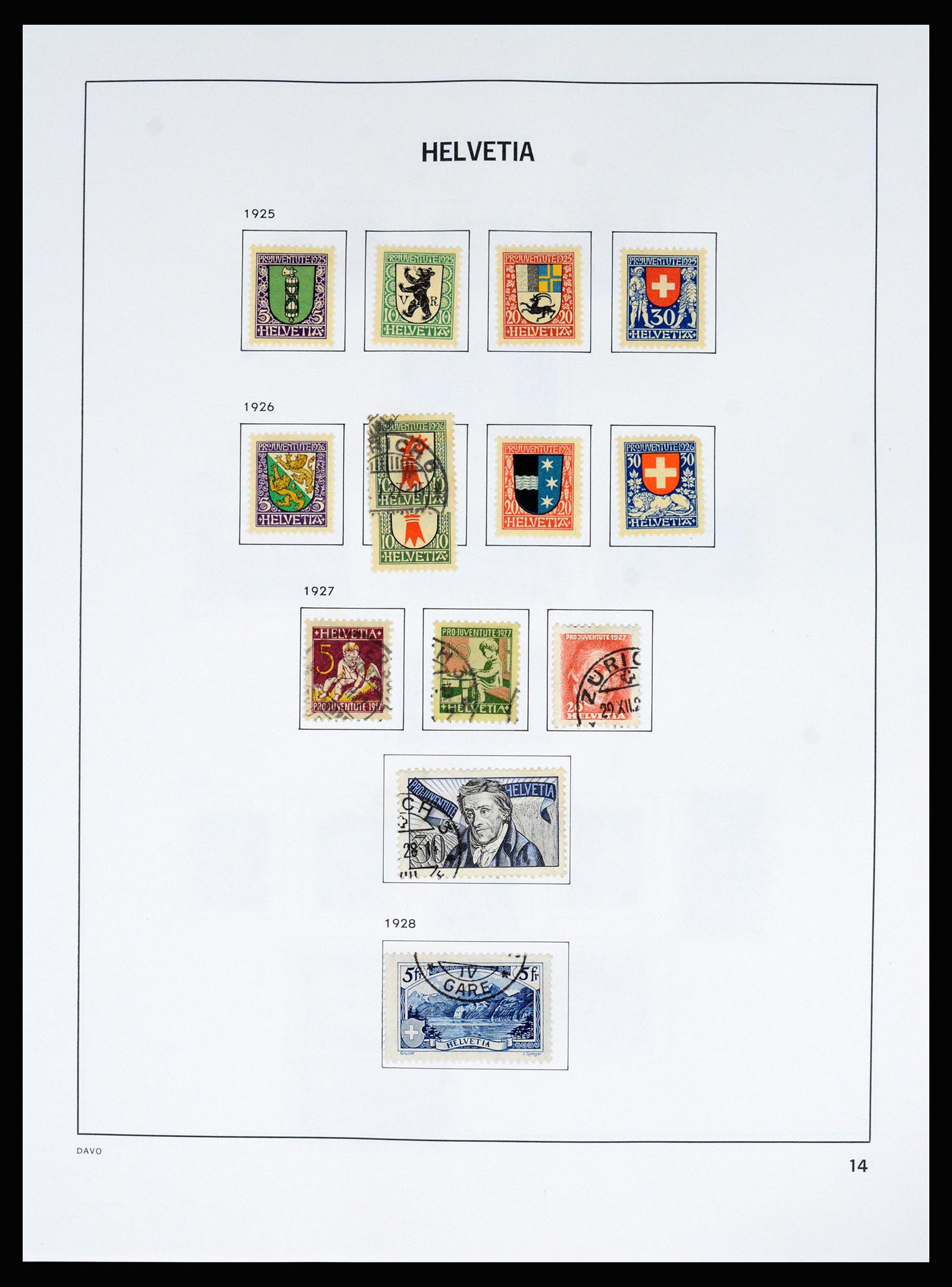 37157 021 - Postzegelverzameling 37157 Zwitserland 1843-1996.