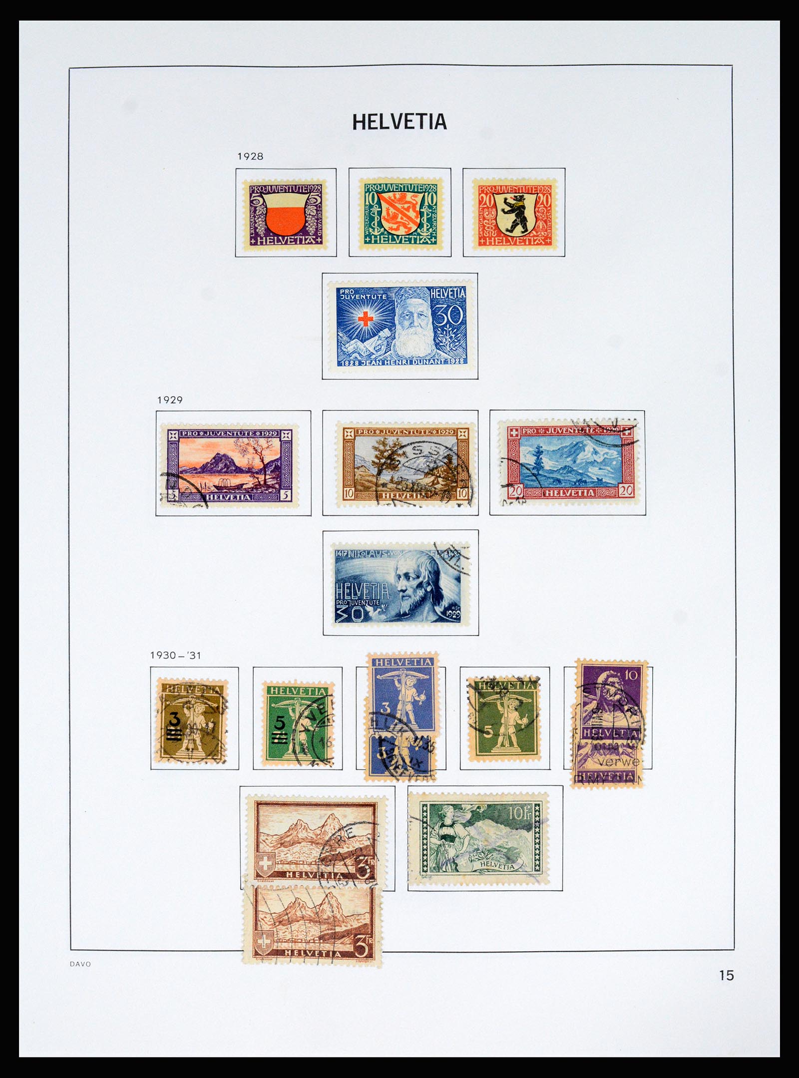 37157 022 - Postzegelverzameling 37157 Zwitserland 1843-1996.