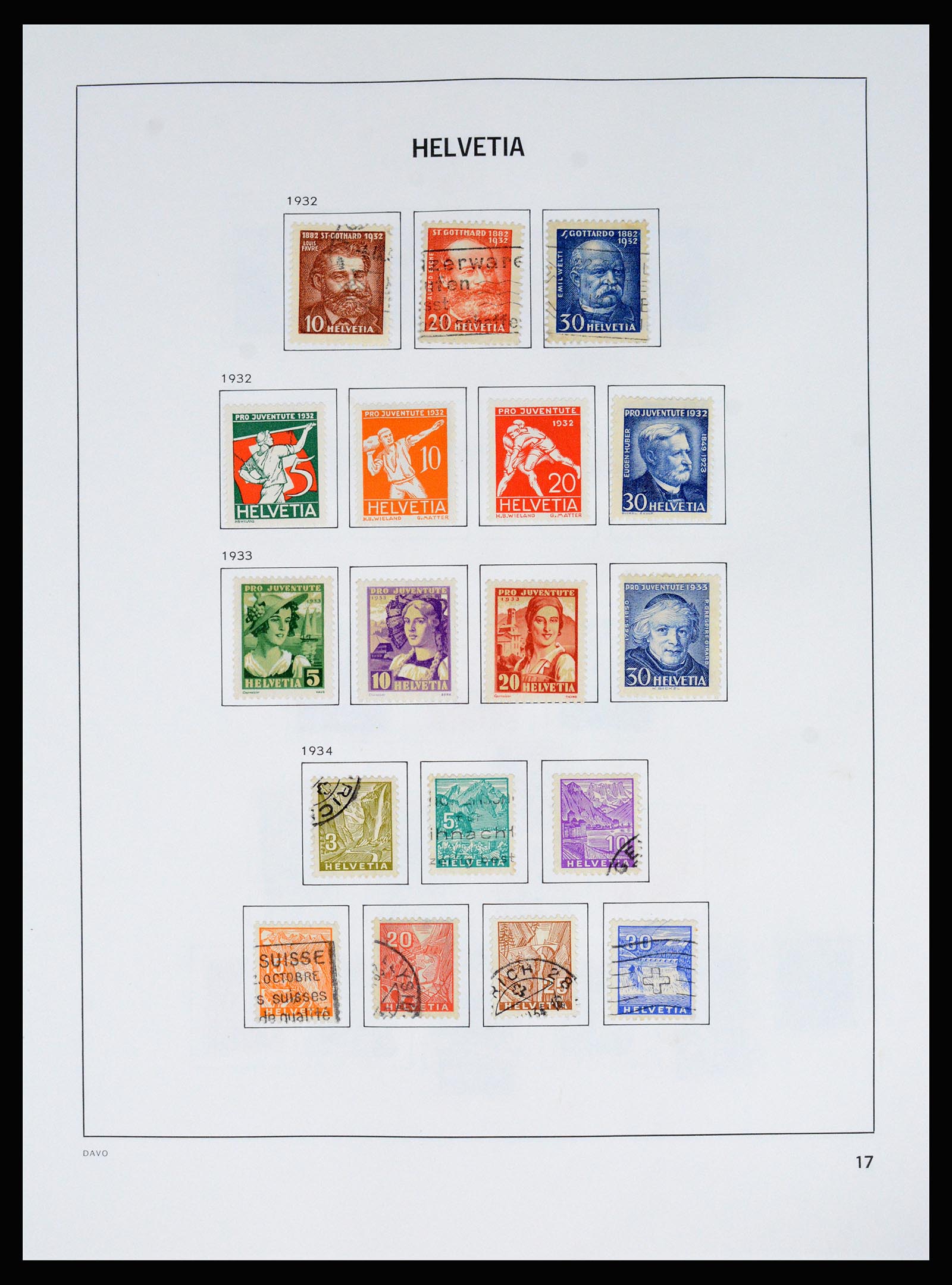 37157 024 - Postzegelverzameling 37157 Zwitserland 1843-1996.