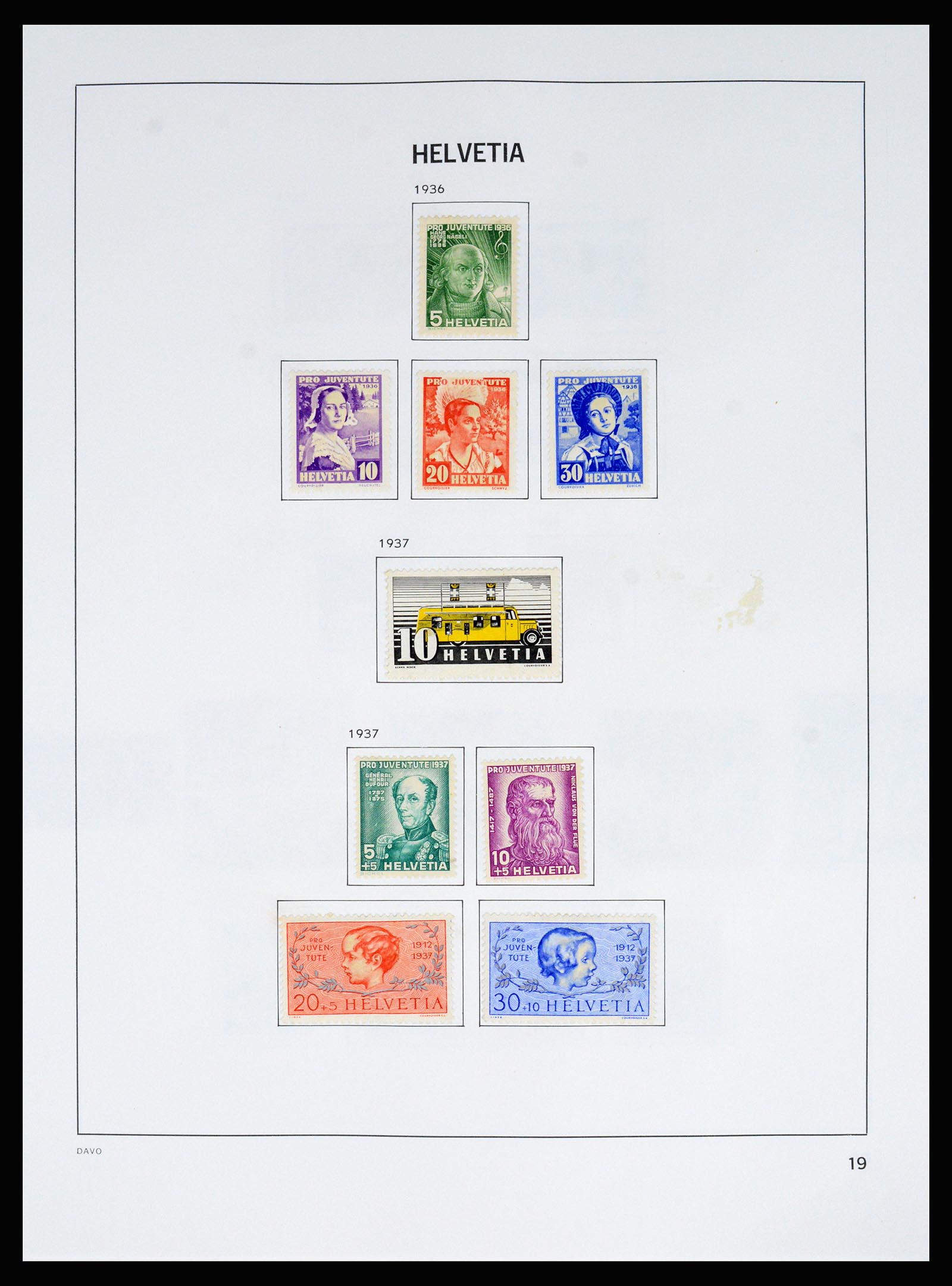 37157 026 - Postzegelverzameling 37157 Zwitserland 1843-1996.