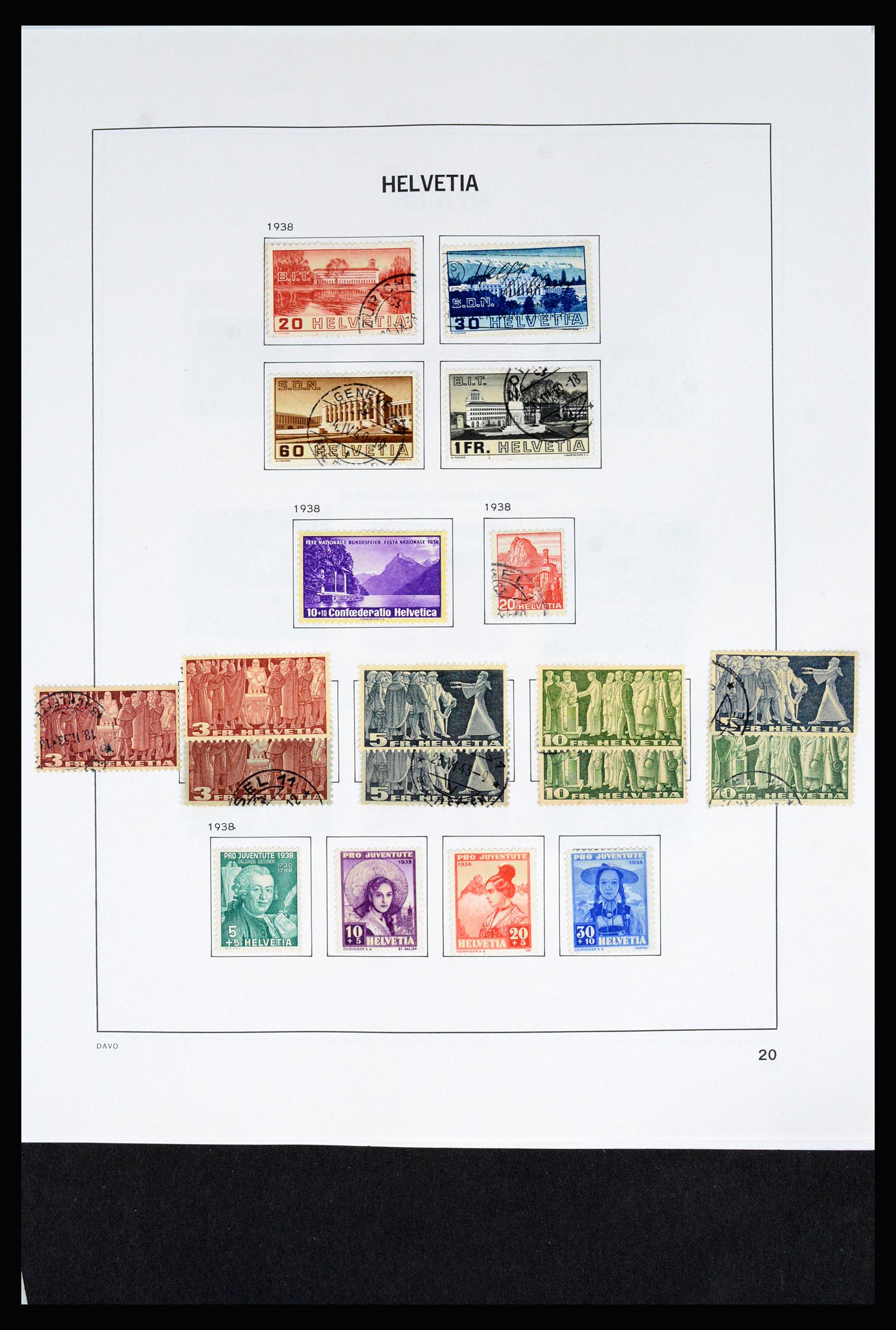 37157 027 - Postzegelverzameling 37157 Zwitserland 1843-1996.