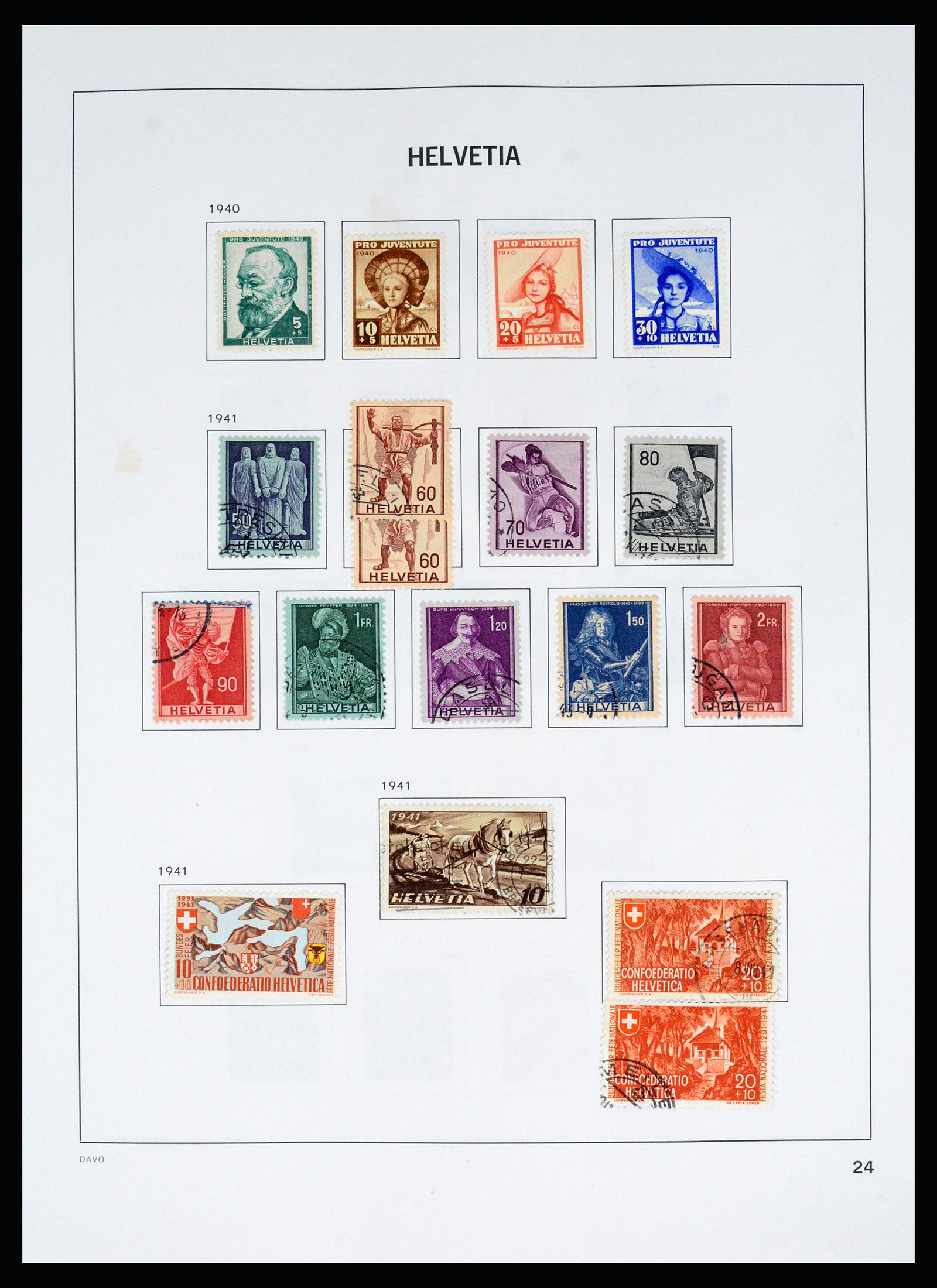 37157 031 - Postzegelverzameling 37157 Zwitserland 1843-1996.