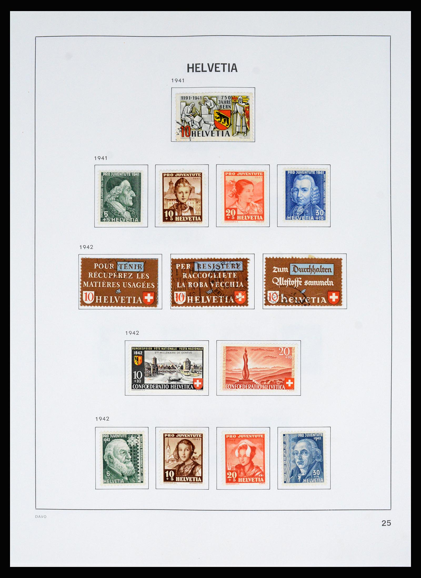 37157 032 - Postzegelverzameling 37157 Zwitserland 1843-1996.