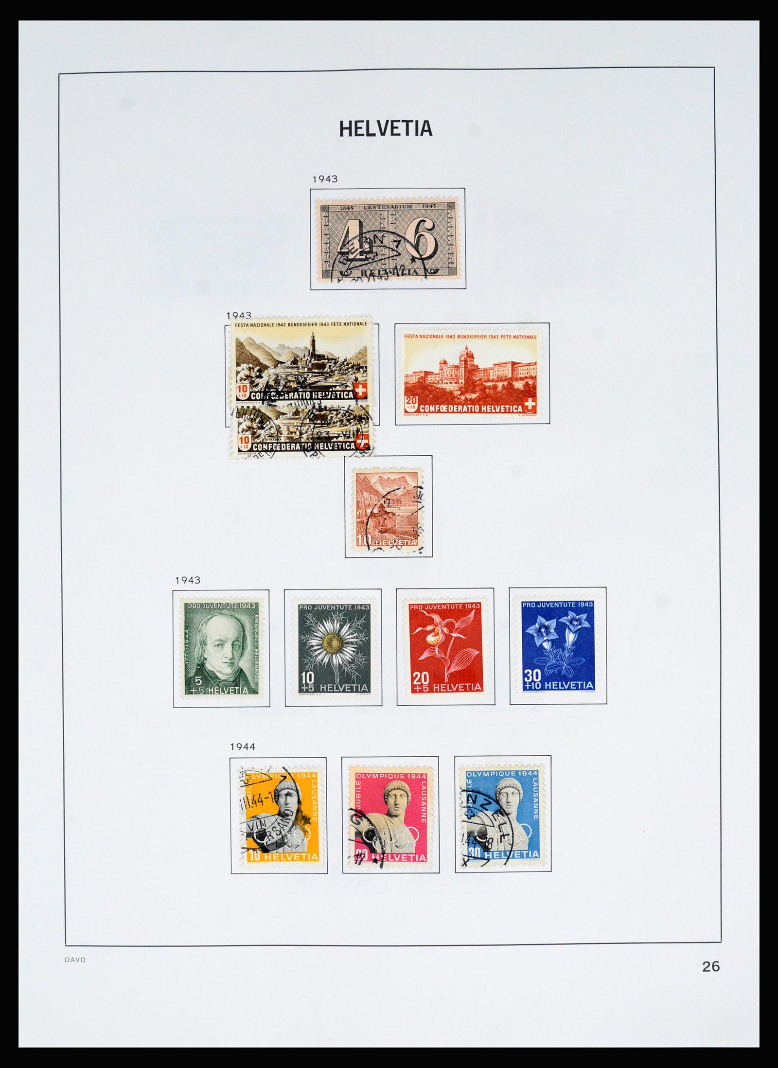 37157 033 - Postzegelverzameling 37157 Zwitserland 1843-1996.