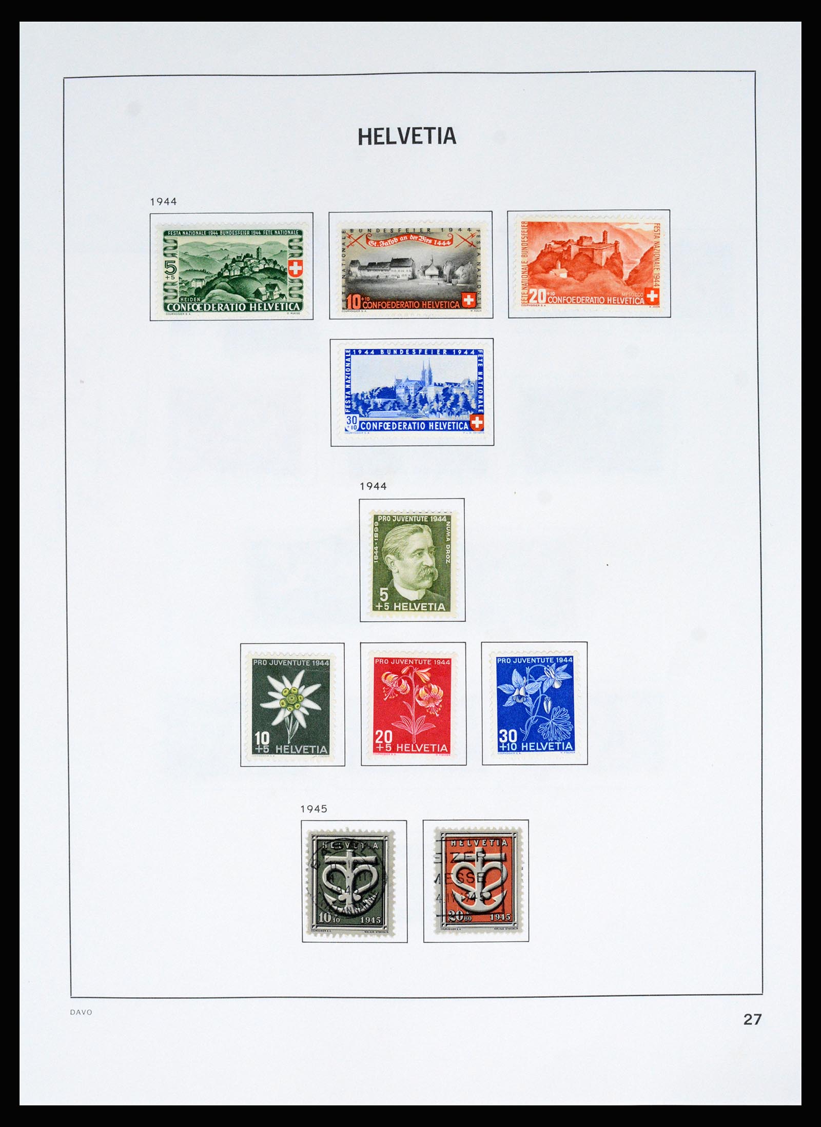 37157 034 - Postzegelverzameling 37157 Zwitserland 1843-1996.