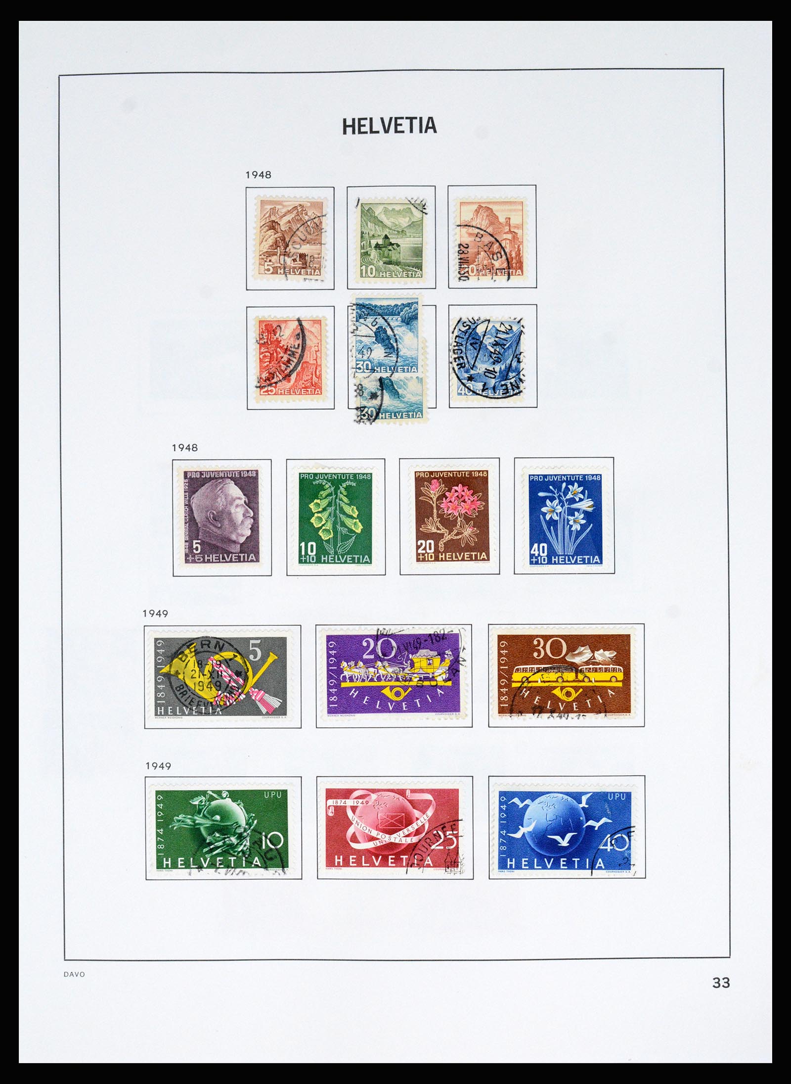 37157 041 - Postzegelverzameling 37157 Zwitserland 1843-1996.