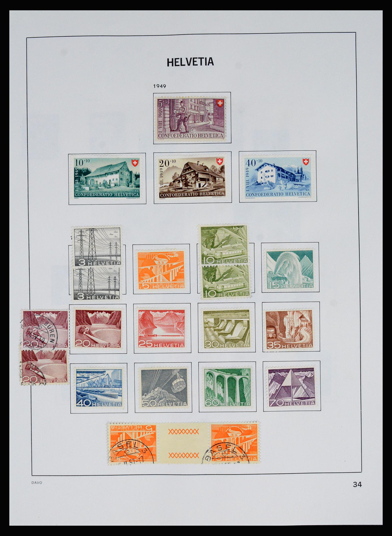 37157 042 - Postzegelverzameling 37157 Zwitserland 1843-1996.
