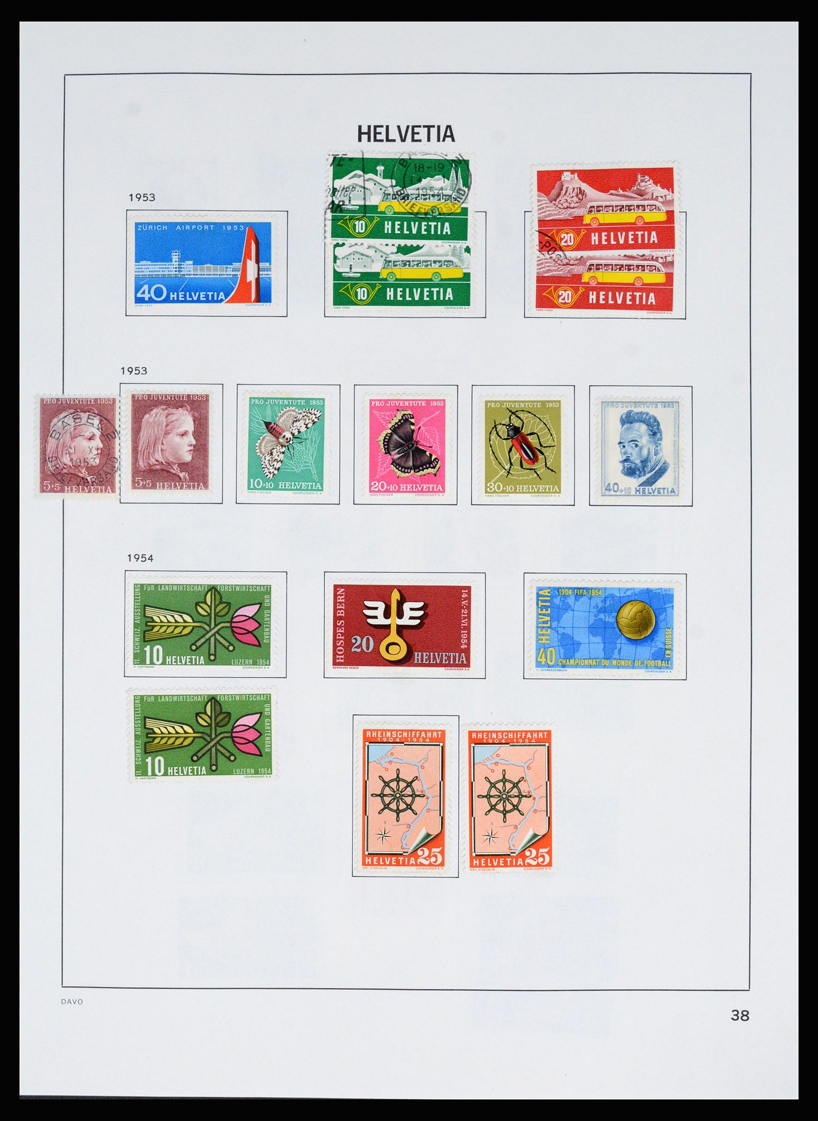 37157 046 - Postzegelverzameling 37157 Zwitserland 1843-1996.