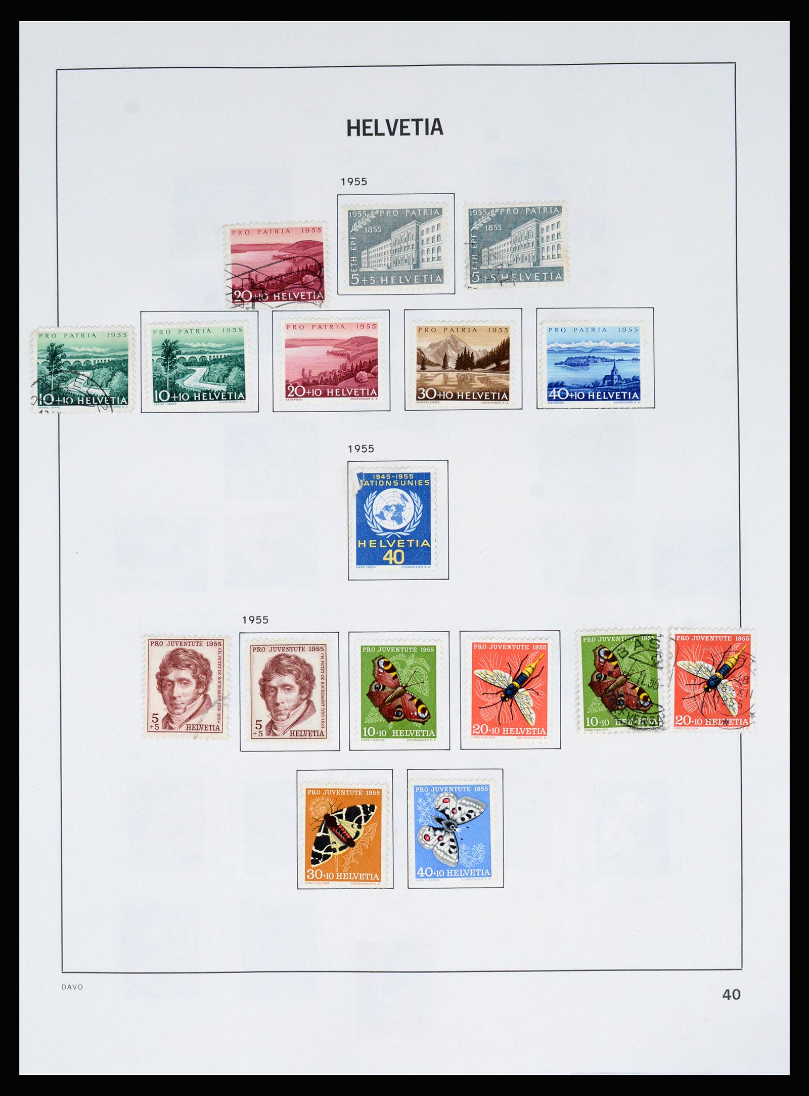 37157 048 - Postzegelverzameling 37157 Zwitserland 1843-1996.