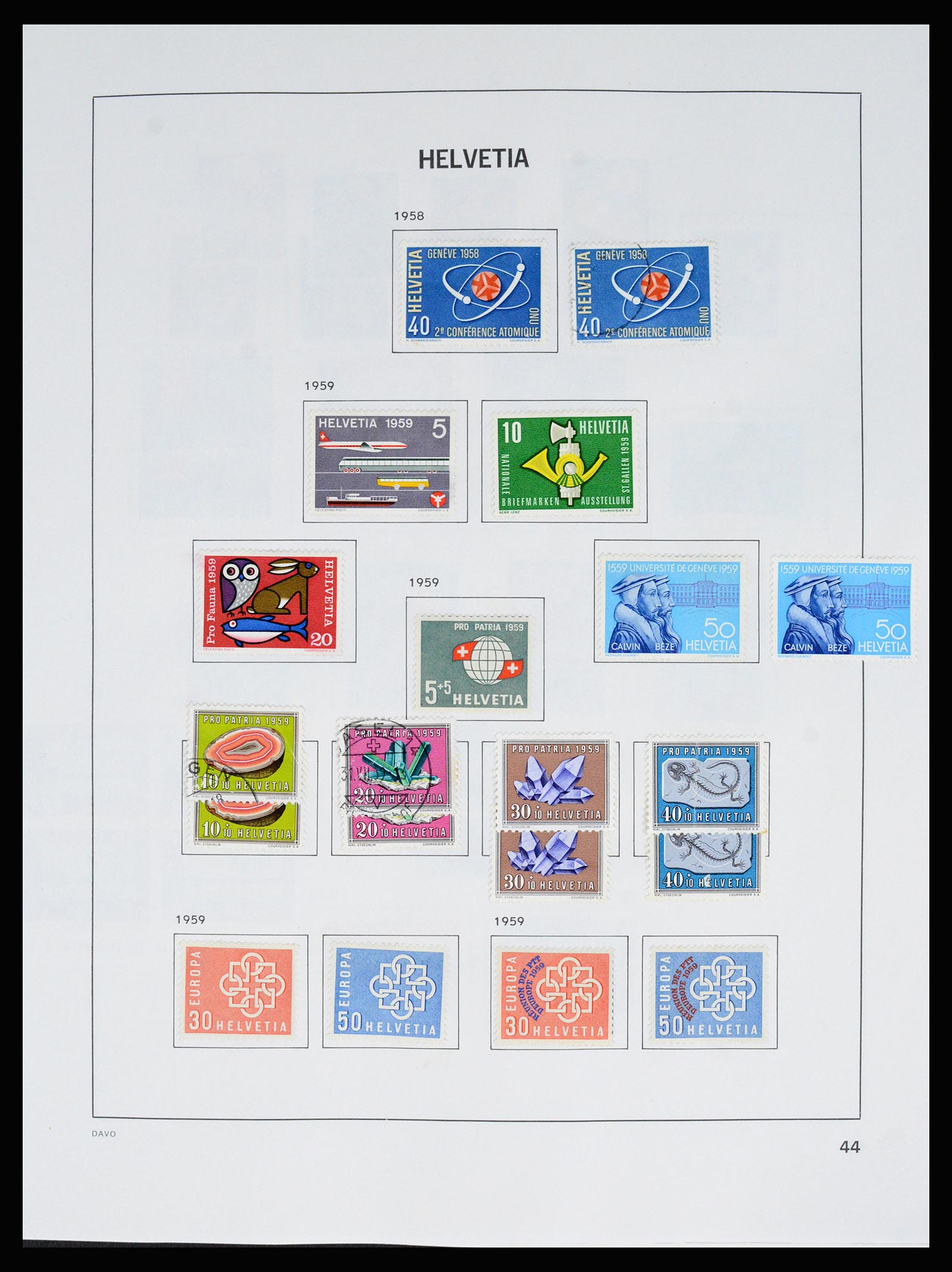 37157 052 - Postzegelverzameling 37157 Zwitserland 1843-1996.
