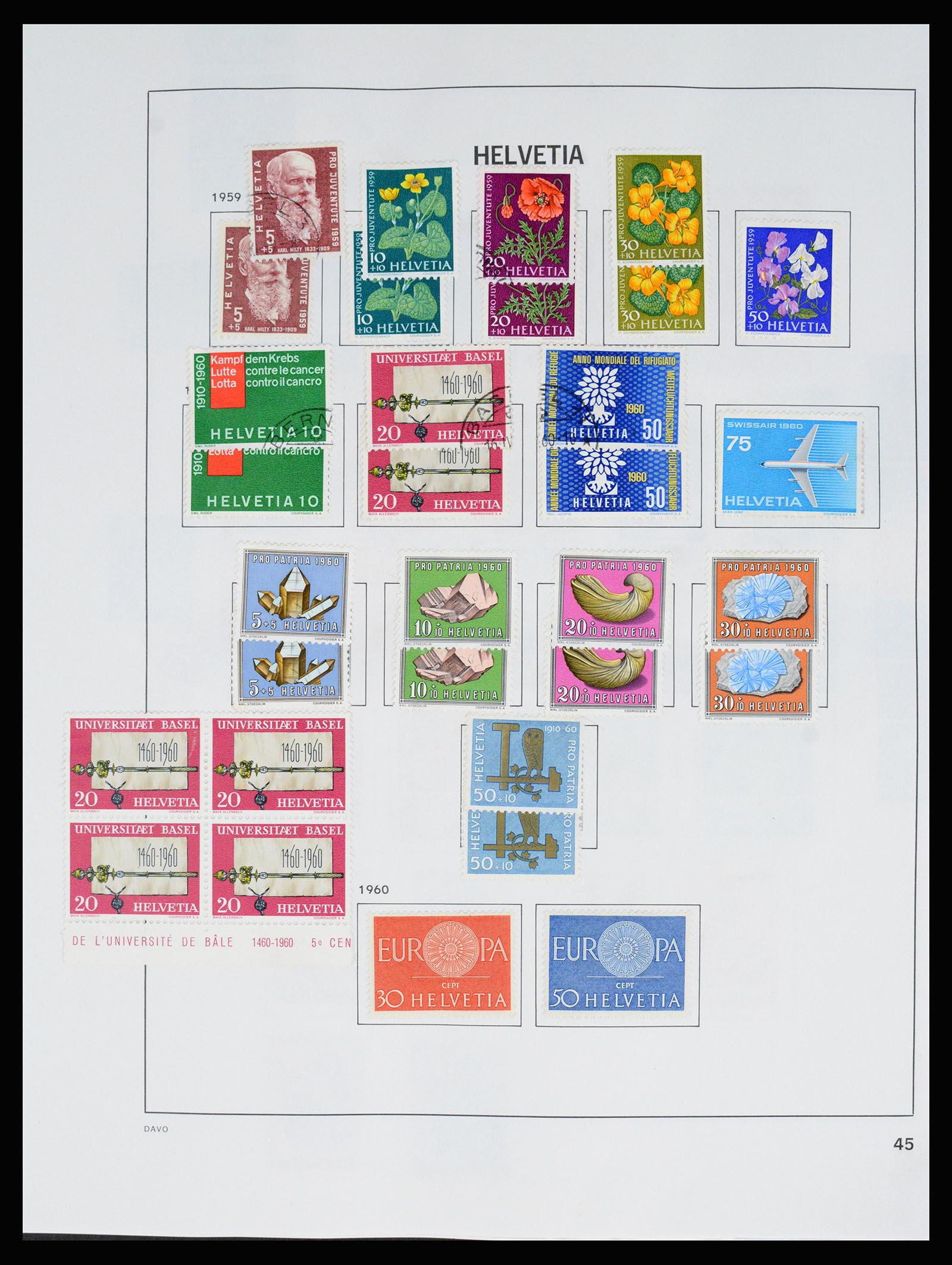 37157 053 - Postzegelverzameling 37157 Zwitserland 1843-1996.