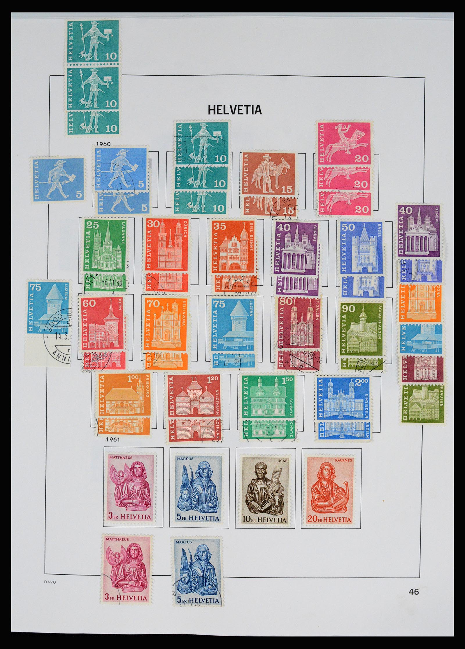 37157 054 - Stamp collection 37157 Switzerland 1843-1996.