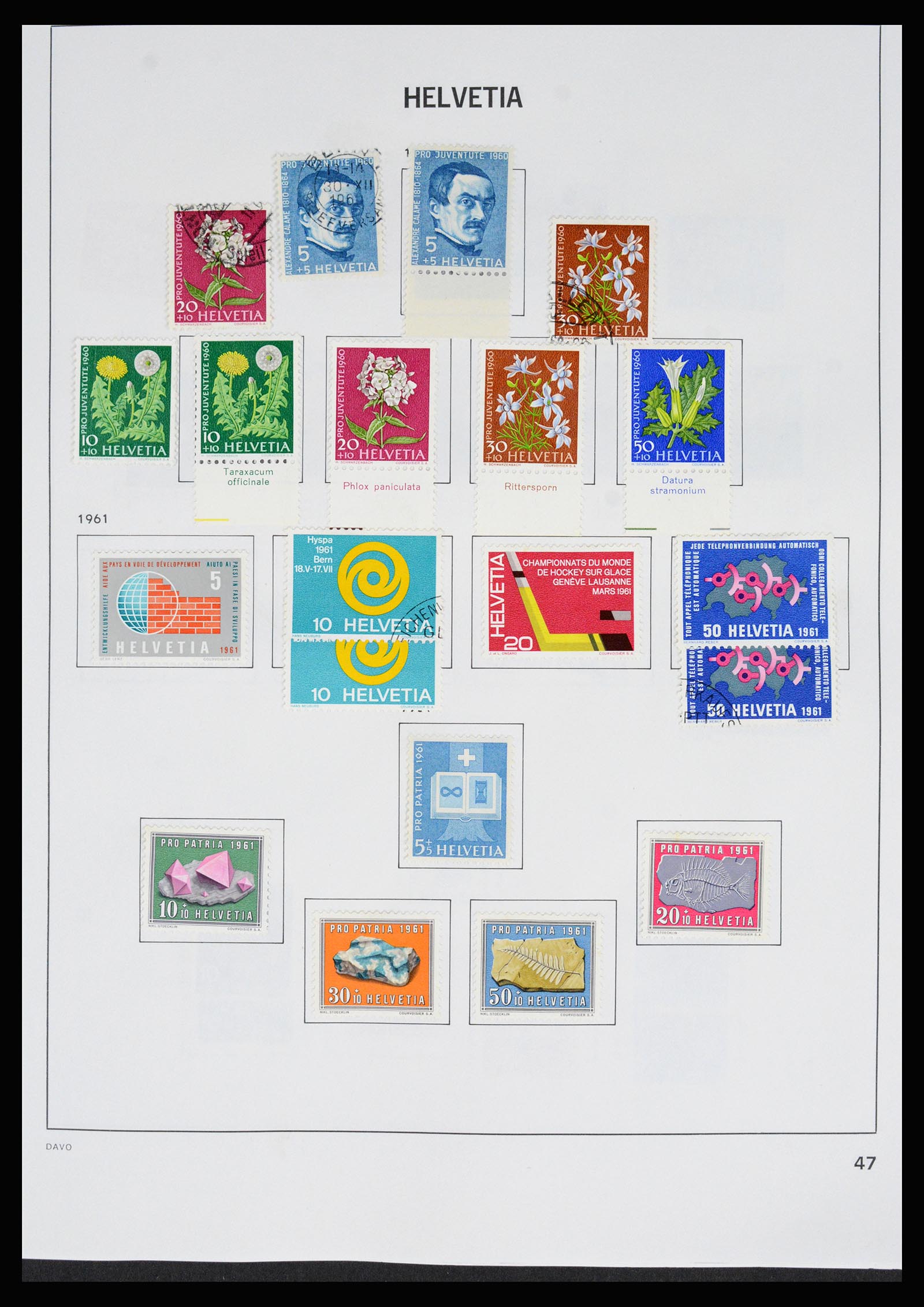 37157 055 - Postzegelverzameling 37157 Zwitserland 1843-1996.