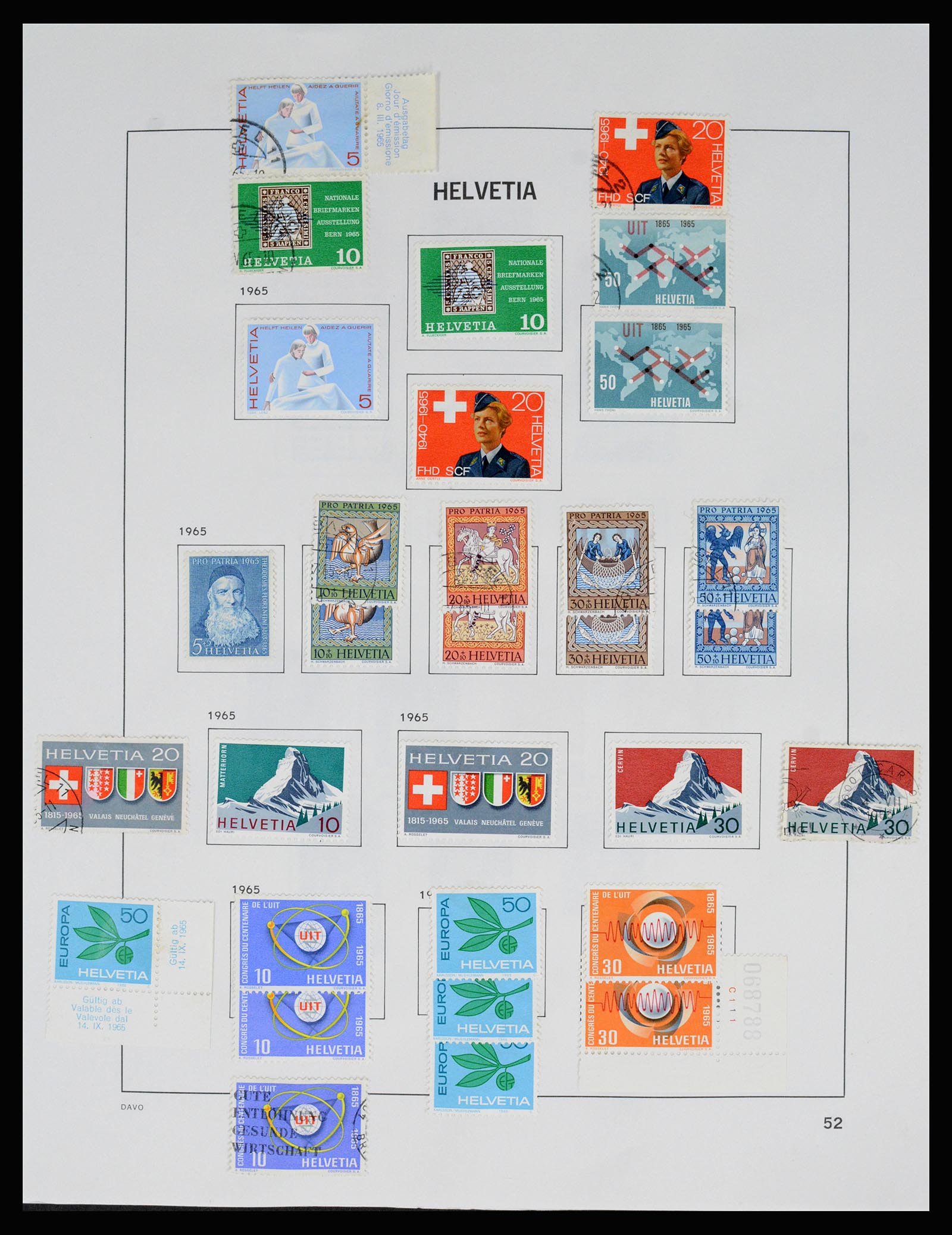 37157 060 - Postzegelverzameling 37157 Zwitserland 1843-1996.