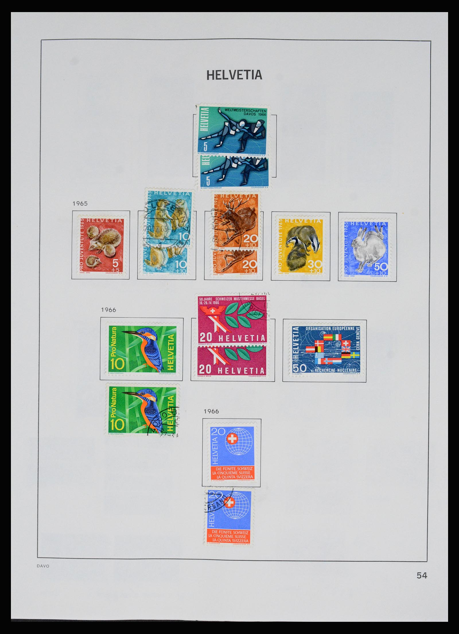 37157 062 - Postzegelverzameling 37157 Zwitserland 1843-1996.