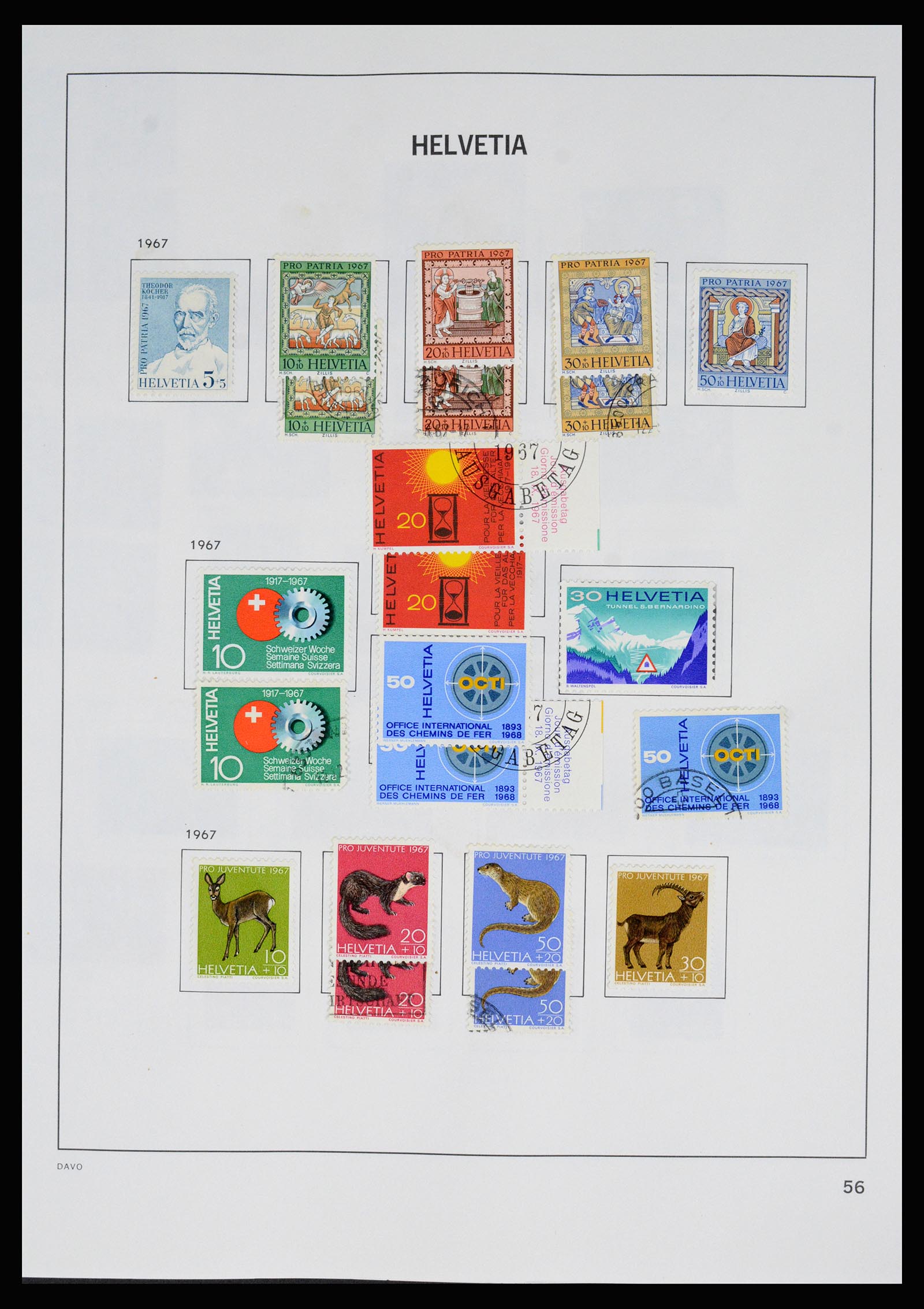 37157 064 - Postzegelverzameling 37157 Zwitserland 1843-1996.
