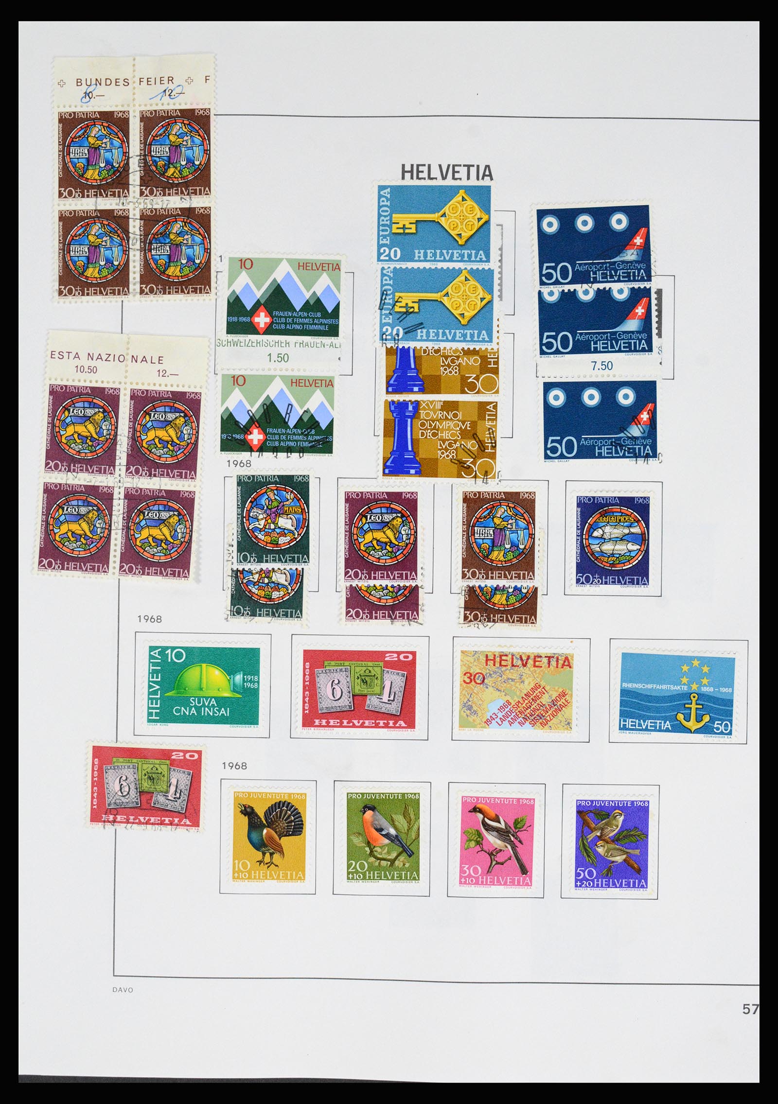 37157 065 - Postzegelverzameling 37157 Zwitserland 1843-1996.