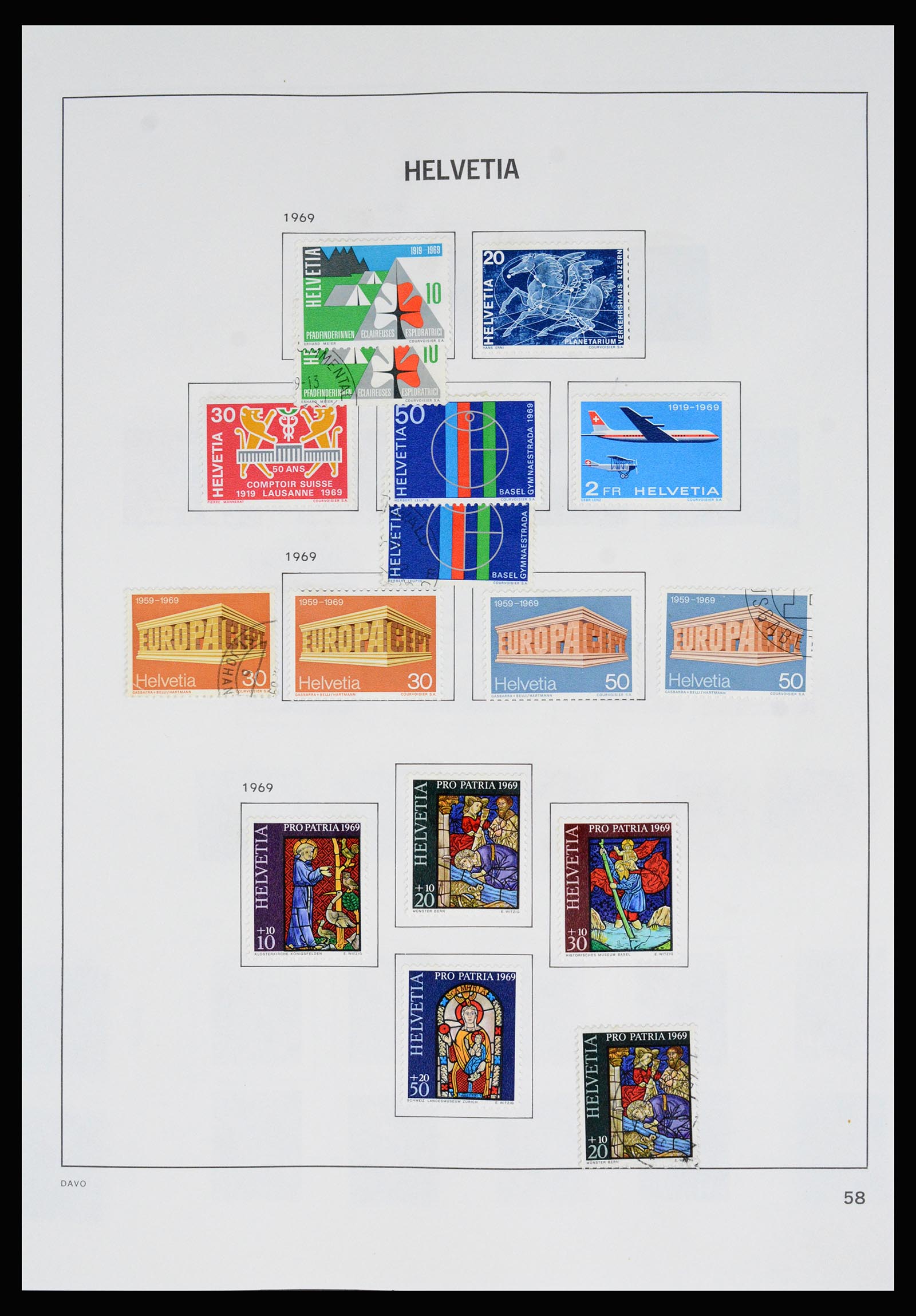 37157 066 - Postzegelverzameling 37157 Zwitserland 1843-1996.