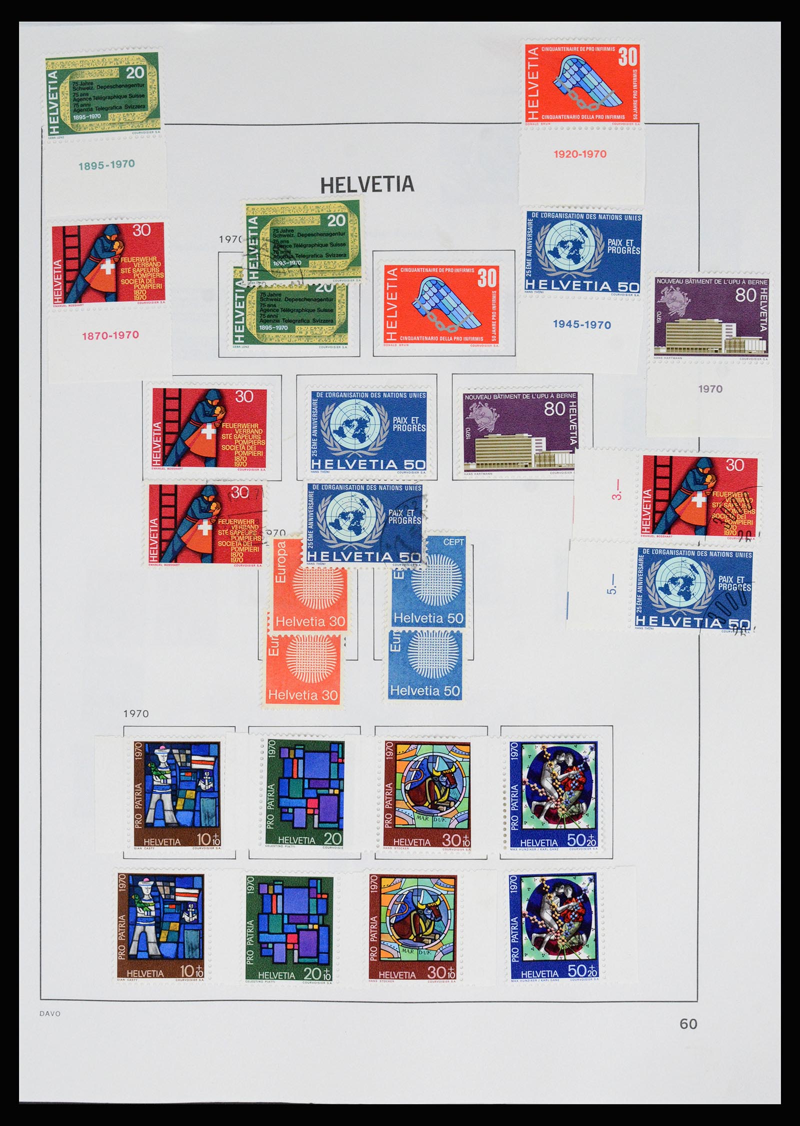 37157 068 - Postzegelverzameling 37157 Zwitserland 1843-1996.