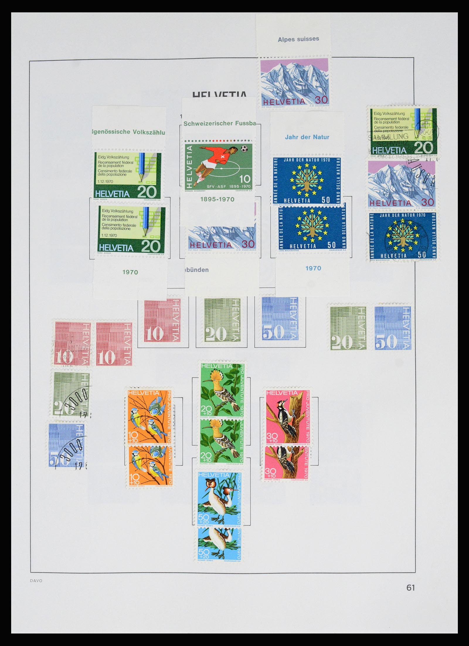37157 069 - Postzegelverzameling 37157 Zwitserland 1843-1996.