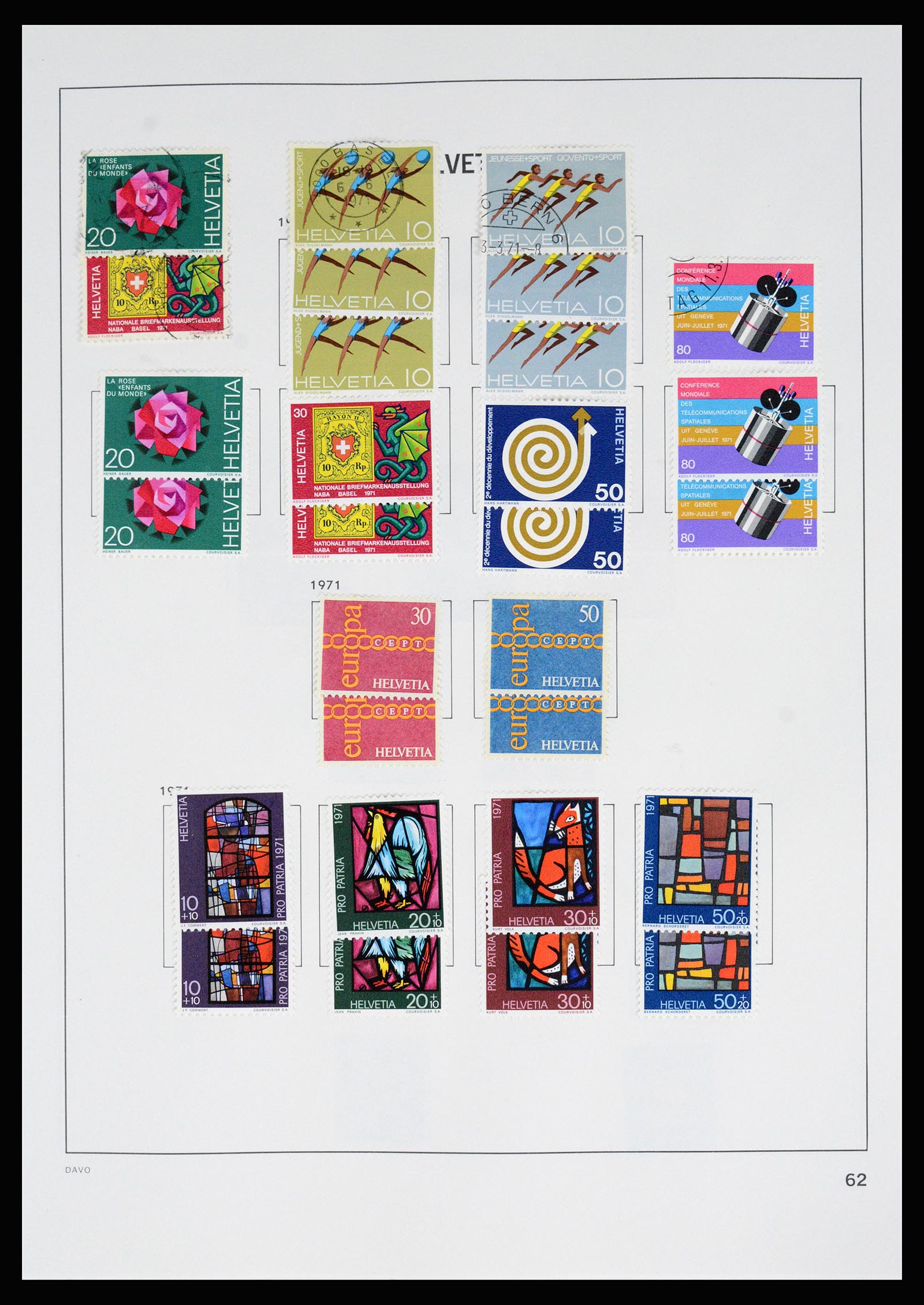 37157 070 - Postzegelverzameling 37157 Zwitserland 1843-1996.