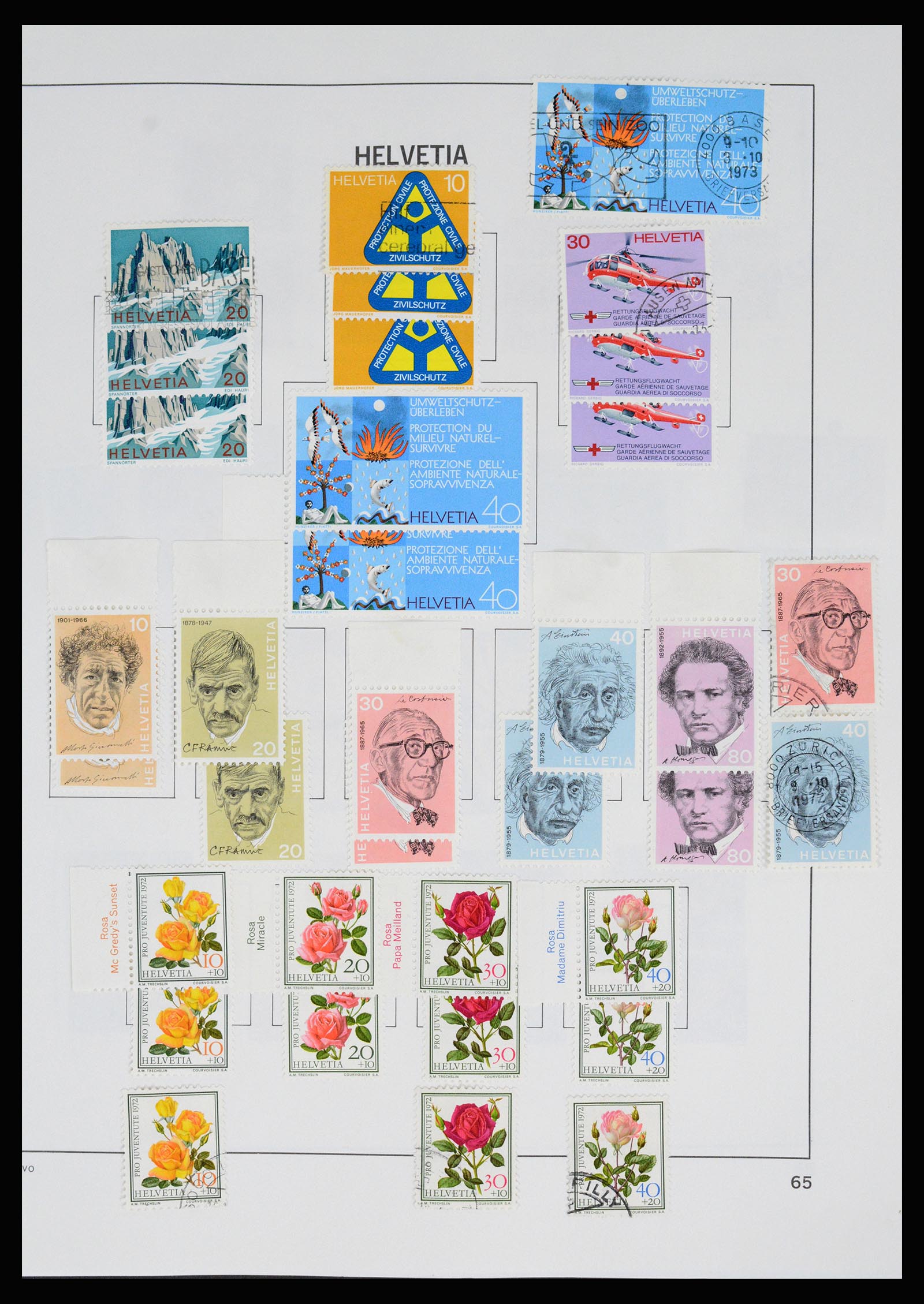 37157 073 - Stamp collection 37157 Switzerland 1843-1996.