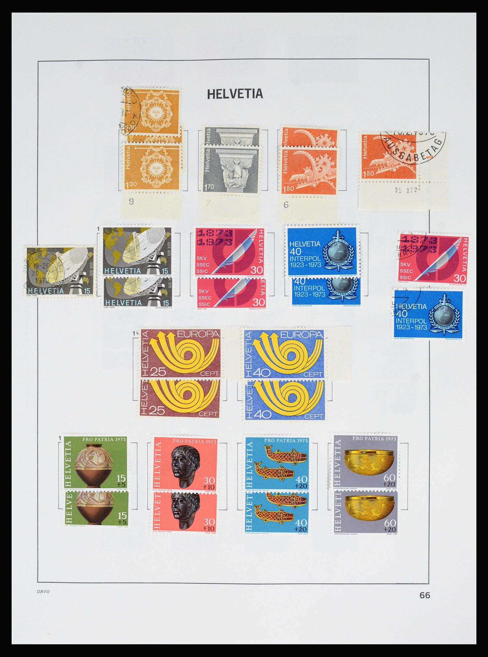 37157 074 - Postzegelverzameling 37157 Zwitserland 1843-1996.