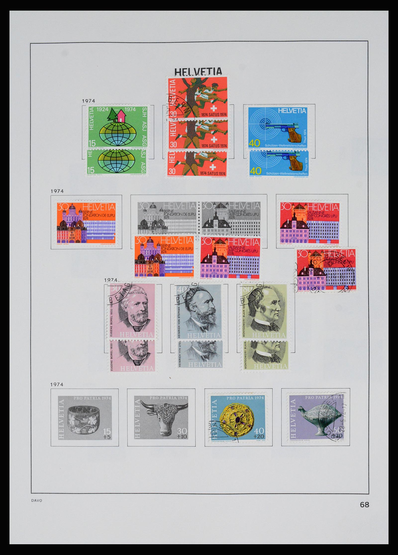 37157 076 - Postzegelverzameling 37157 Zwitserland 1843-1996.