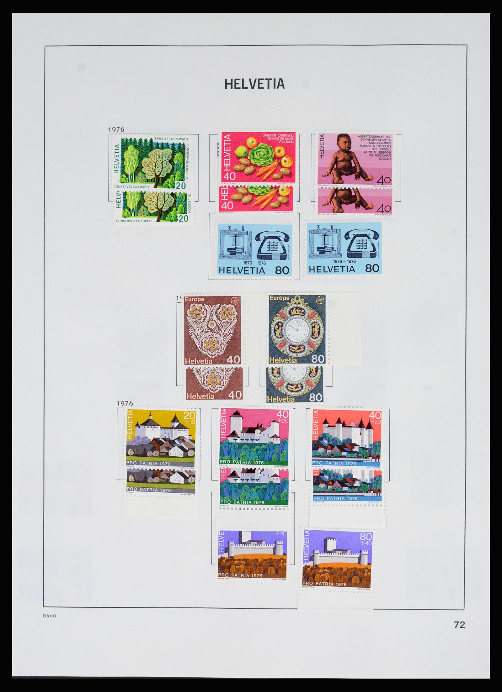 37157 080 - Postzegelverzameling 37157 Zwitserland 1843-1996.