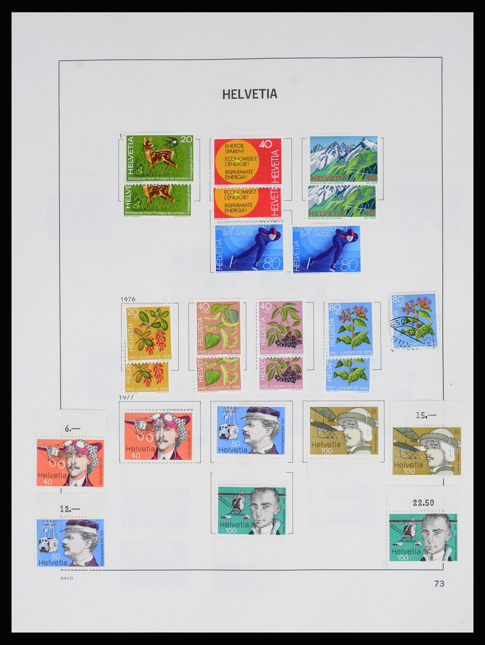 37157 081 - Postzegelverzameling 37157 Zwitserland 1843-1996.