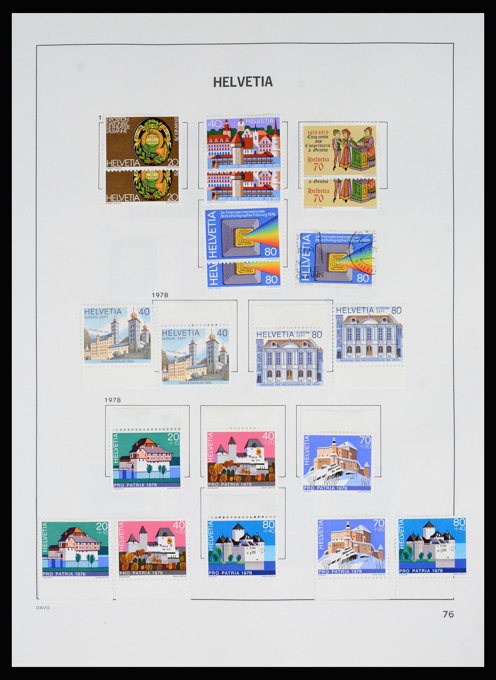 37157 084 - Postzegelverzameling 37157 Zwitserland 1843-1996.