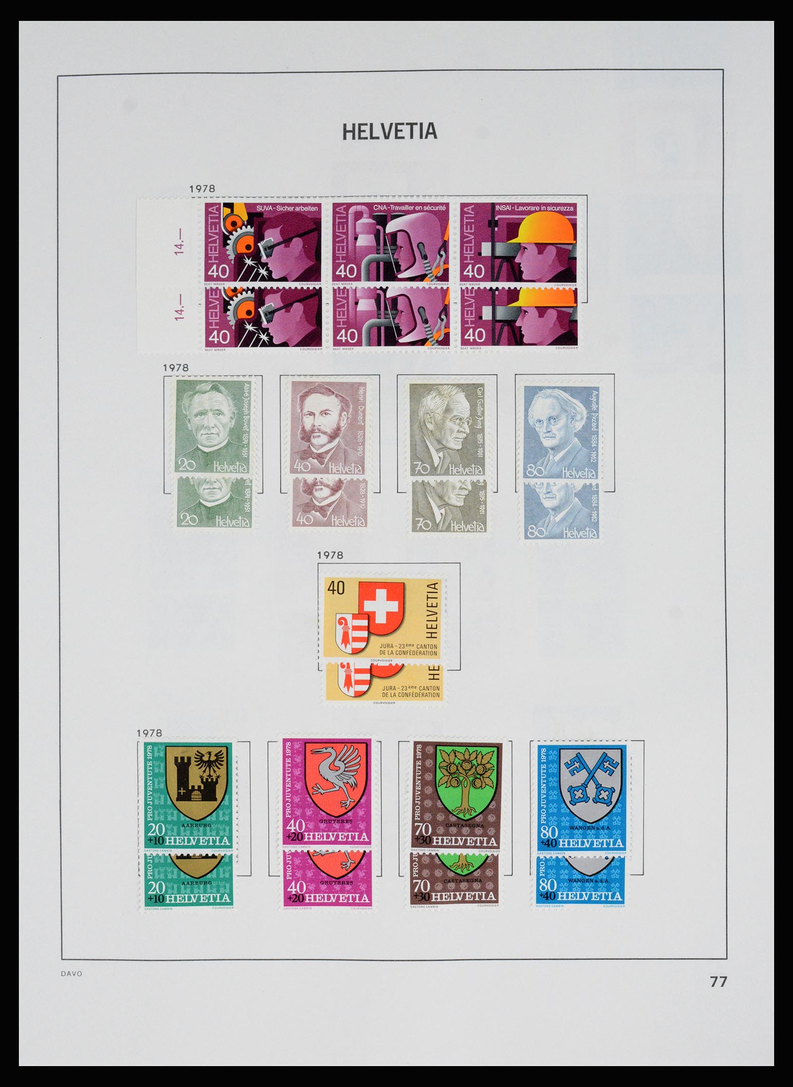 37157 085 - Postzegelverzameling 37157 Zwitserland 1843-1996.