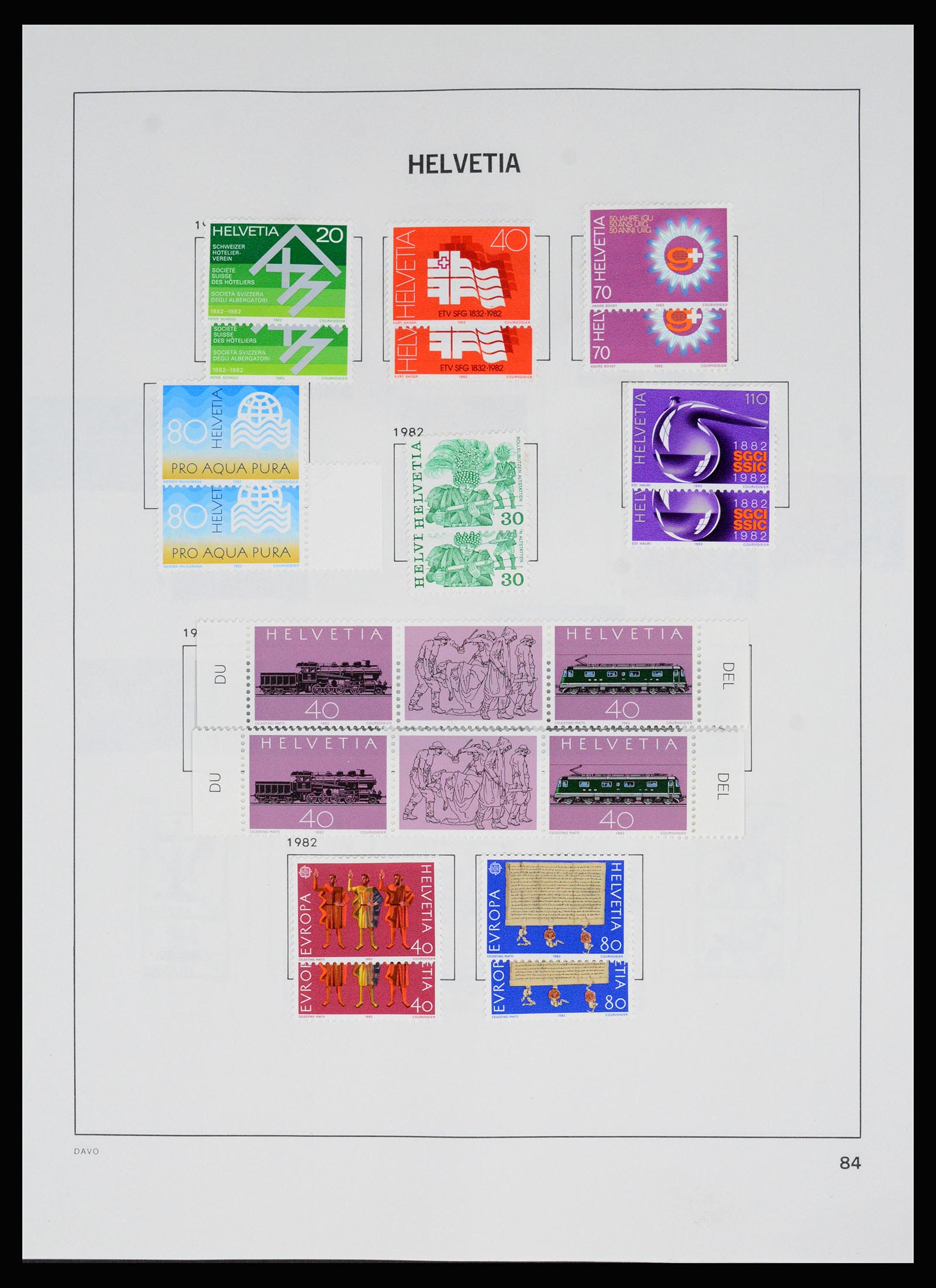 37157 092 - Postzegelverzameling 37157 Zwitserland 1843-1996.