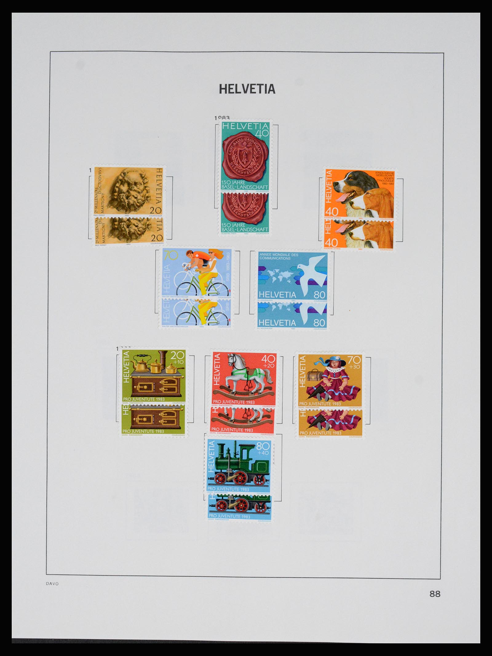 37157 096 - Postzegelverzameling 37157 Zwitserland 1843-1996.
