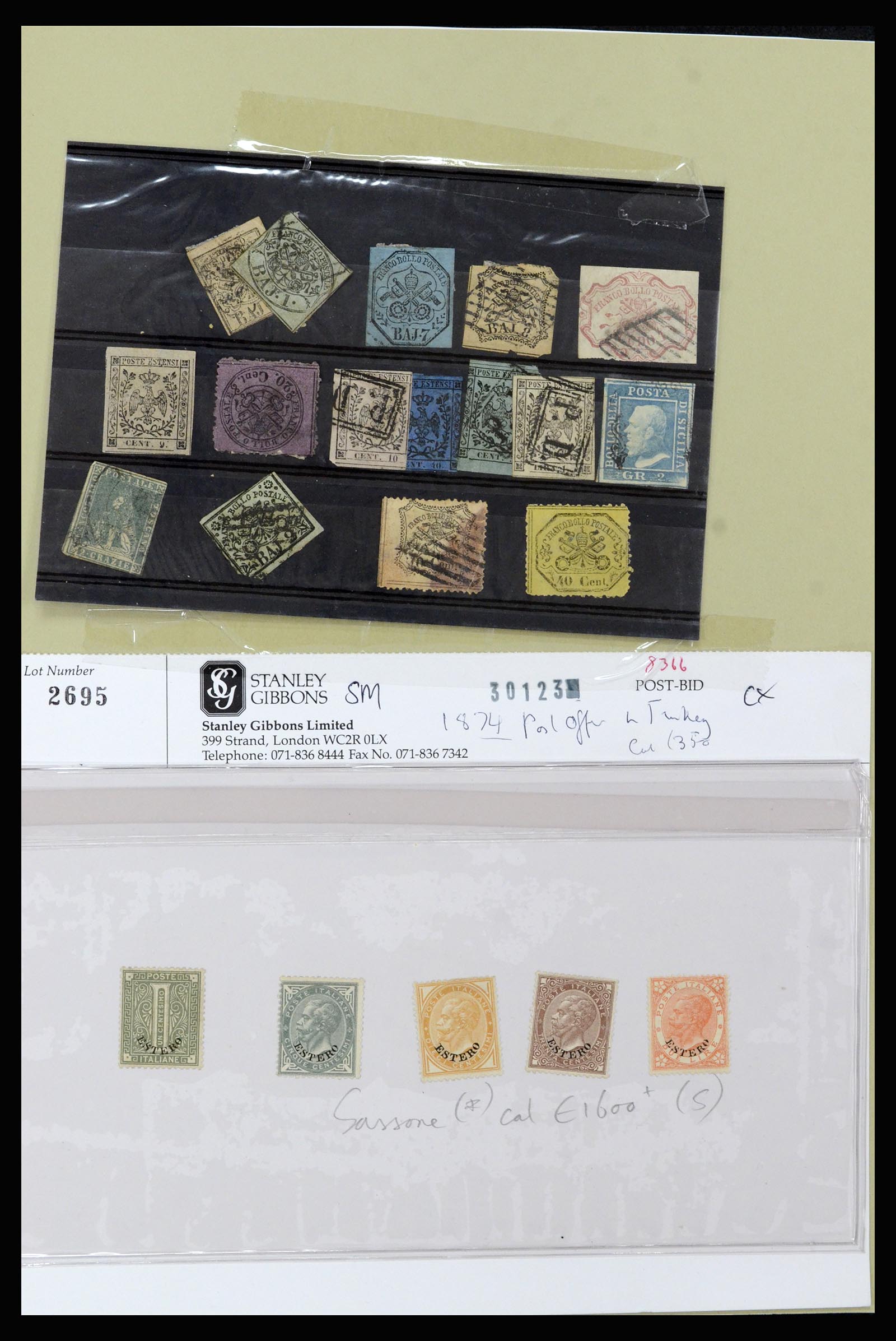 37158 001 - Postzegelverzameling 37158 Italië 1862-1955.