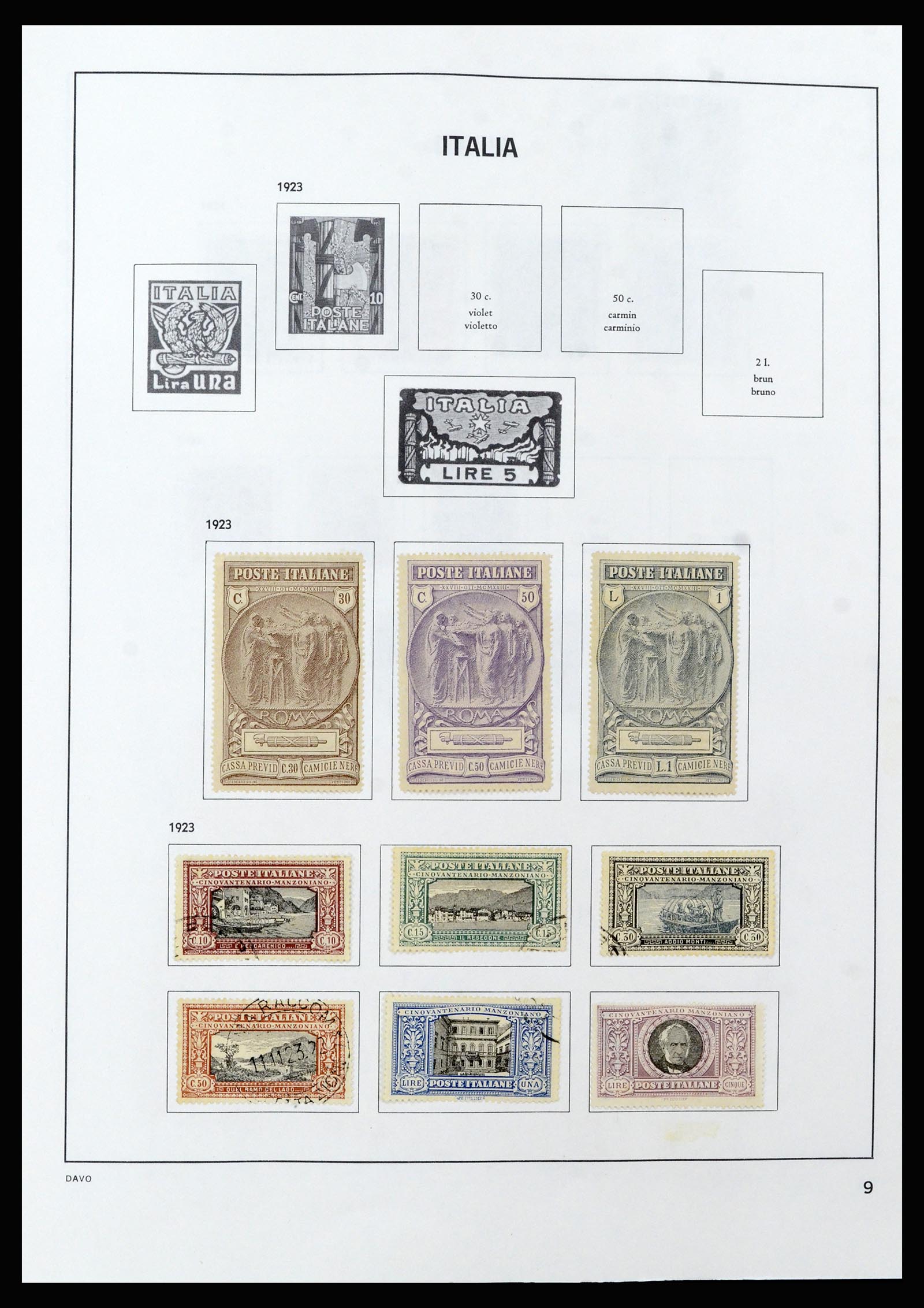37158 011 - Postzegelverzameling 37158 Italië 1862-1955.