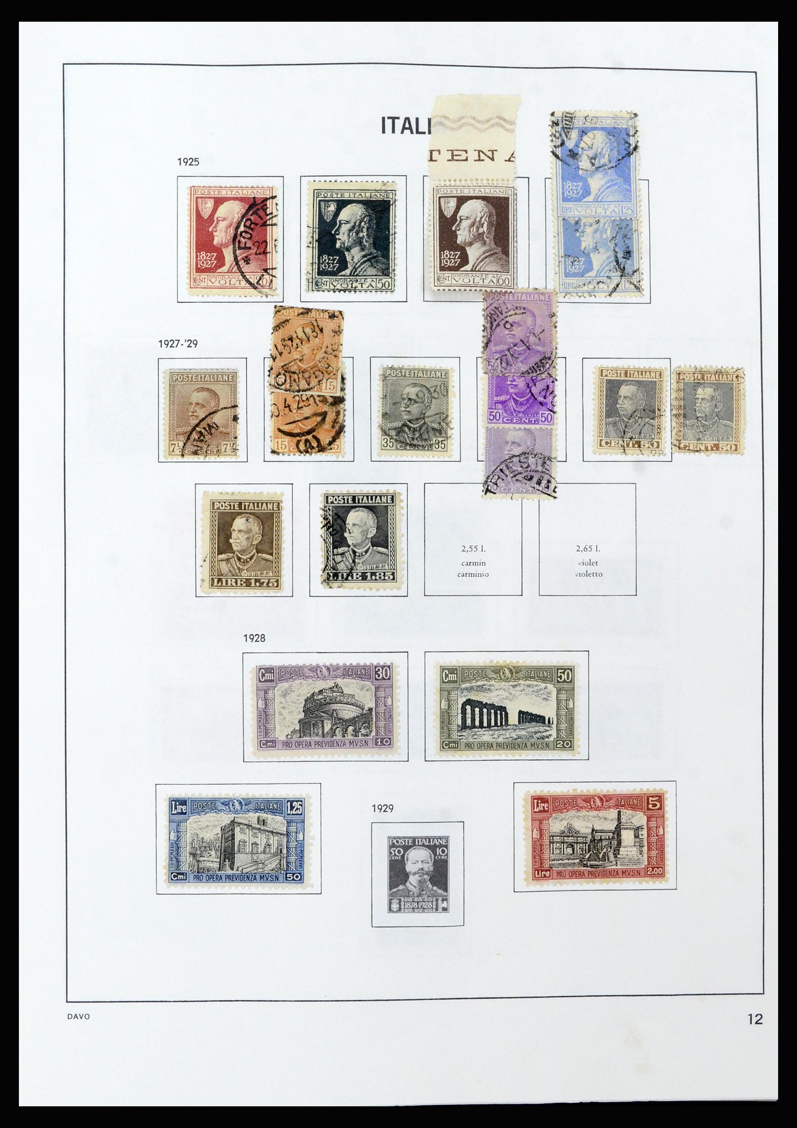 37158 014 - Postzegelverzameling 37158 Italië 1862-1955.